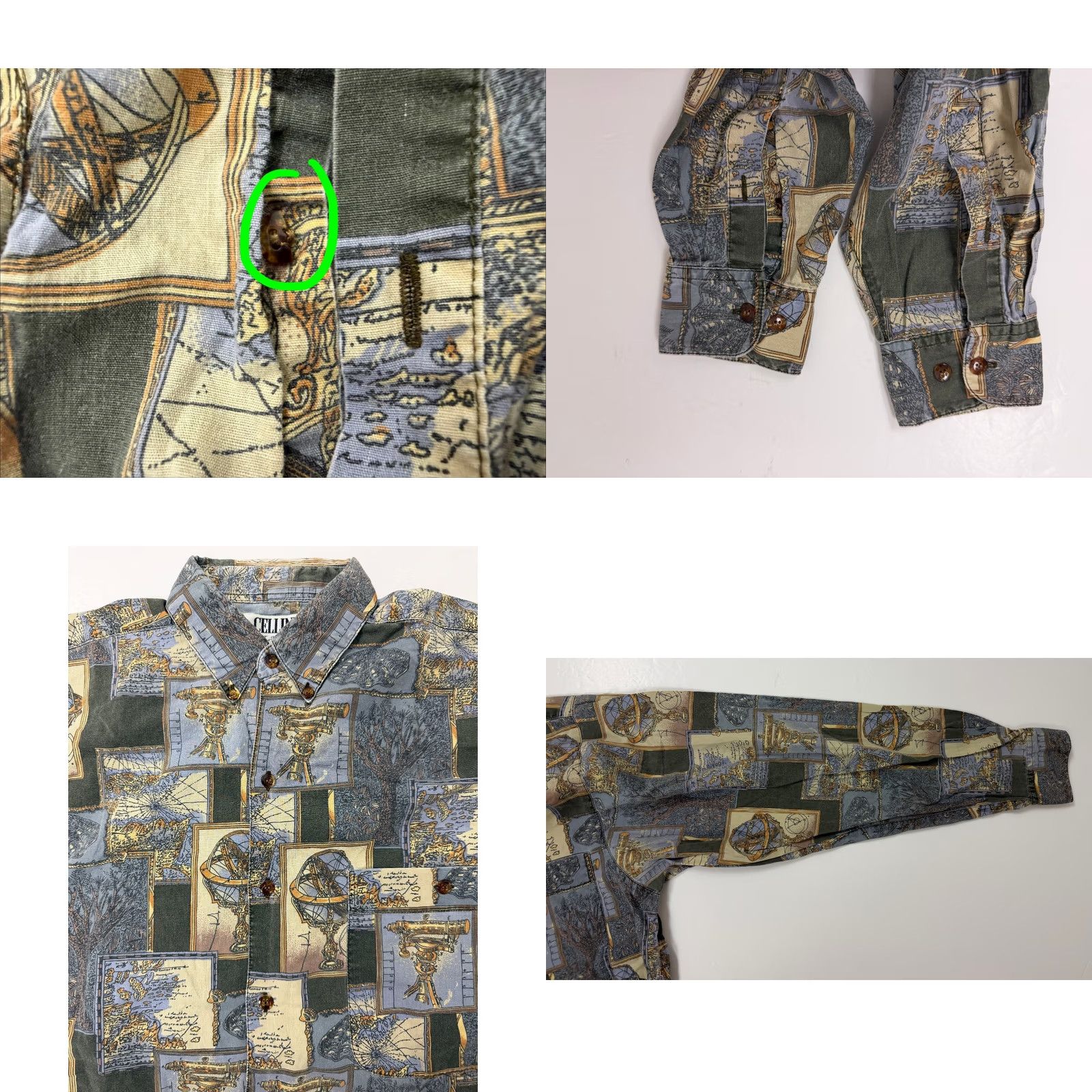 Vintage VINTAGE Cellini Shirt Men M Button-Down Short Sleeve Blue 80s 90s Graphic Print Nautical Retro Size US M / EU 48-50 / 2 - 9 Thumbnail