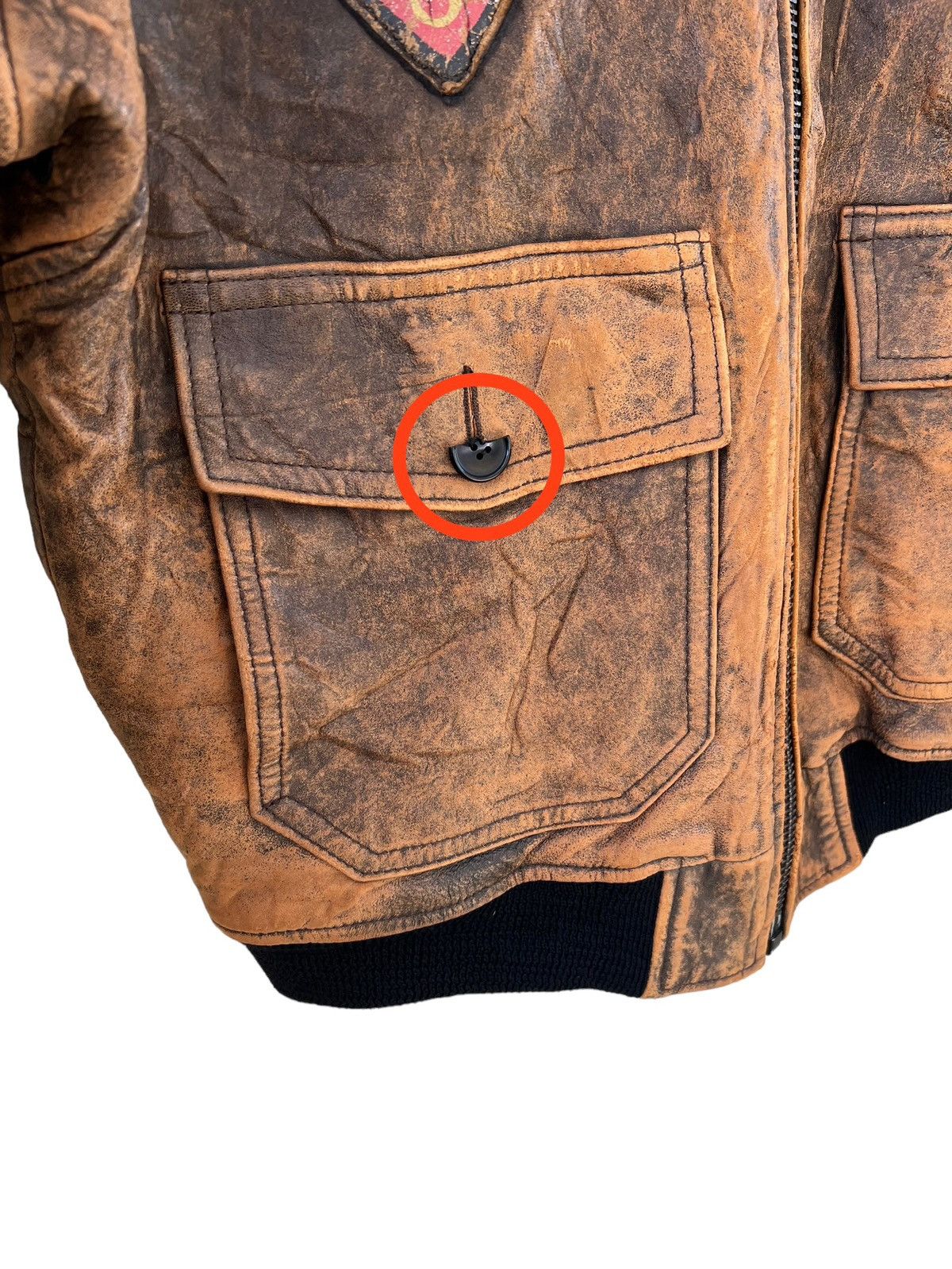 Avirex Archive 80s Avirex A-2 Distress Patina Leather Flight Jacket Size US S / EU 44-46 / 1 - 11 Thumbnail