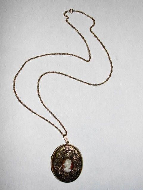 Designer Danecraft Cameo Locket Necklace Size ONE SIZE - 2 Thumbnail