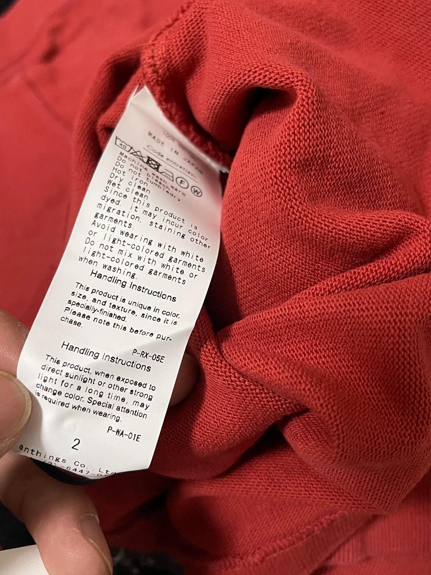 A.PRESSE A.PRESSE VINTAGE L/S T-SHIRT Red 2 24aw Vintage Wash Japan Size US M / EU 48-50 / 2 - 5 Thumbnail