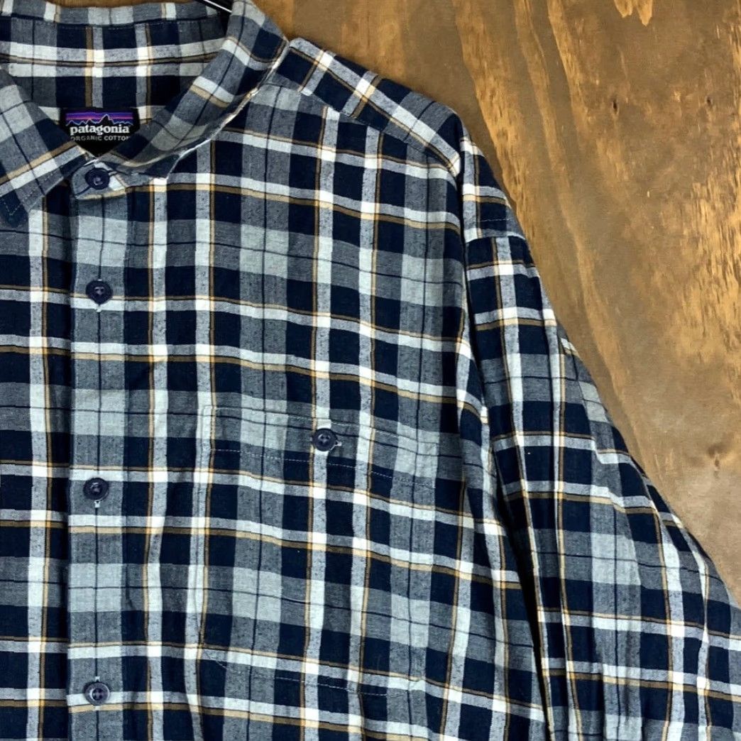 Patagonia Patagonia Shirt Plaid Multi Tartan Organic Cotton Button-Down XL Mens Blue Flannel Casual Workwear Size US XL / EU 56 / 4 - 5 Thumbnail