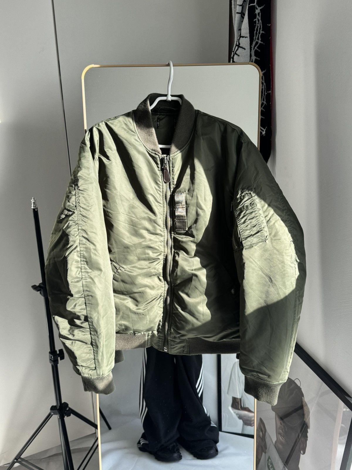 Vintage Vintage MA1 Alpha Industries Style Bomber Jacket Boxy Fit Size US L / EU 52-54 / 3 - 3 Thumbnail