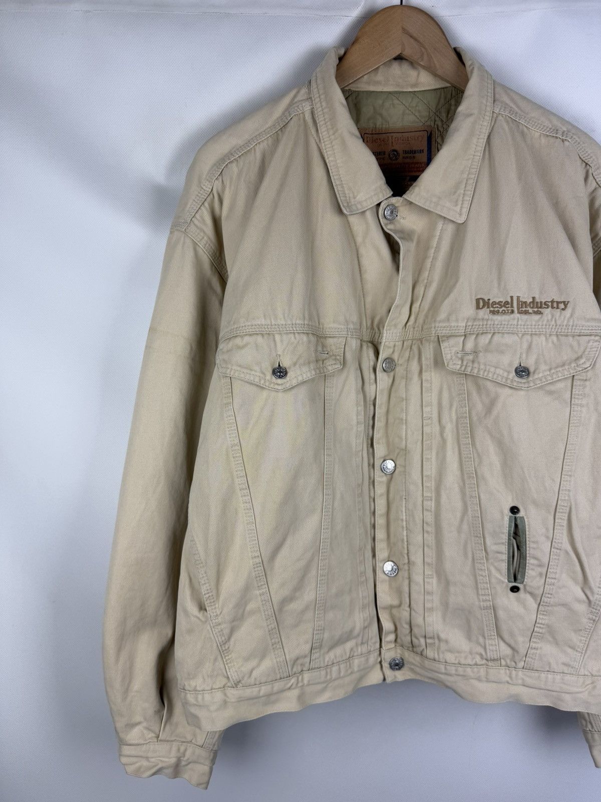 Diesel Diesel Industry Vintage Quilted Lined Trucker Jacket Size XL Size US XL / EU 56 / 4 - 2 Thumbnail