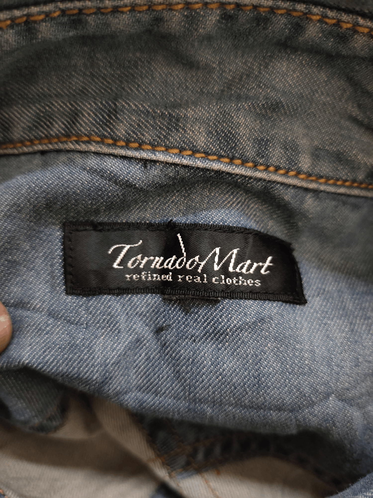 Tornado Mart Tornado Mart Double Pocket Denim Shirt Size US M / EU 48-50 / 2 - 16 Thumbnail