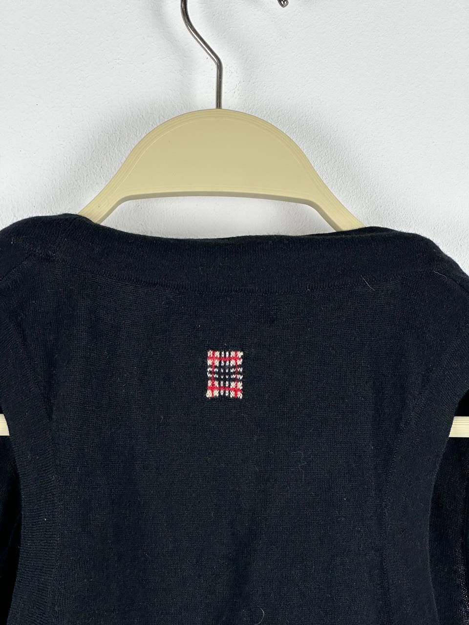Burberry × Designer × Vintage Burberry Vintage Wool Tank Top Opium Black Size M / US 6-8 / IT 42-44 - 15 Thumbnail