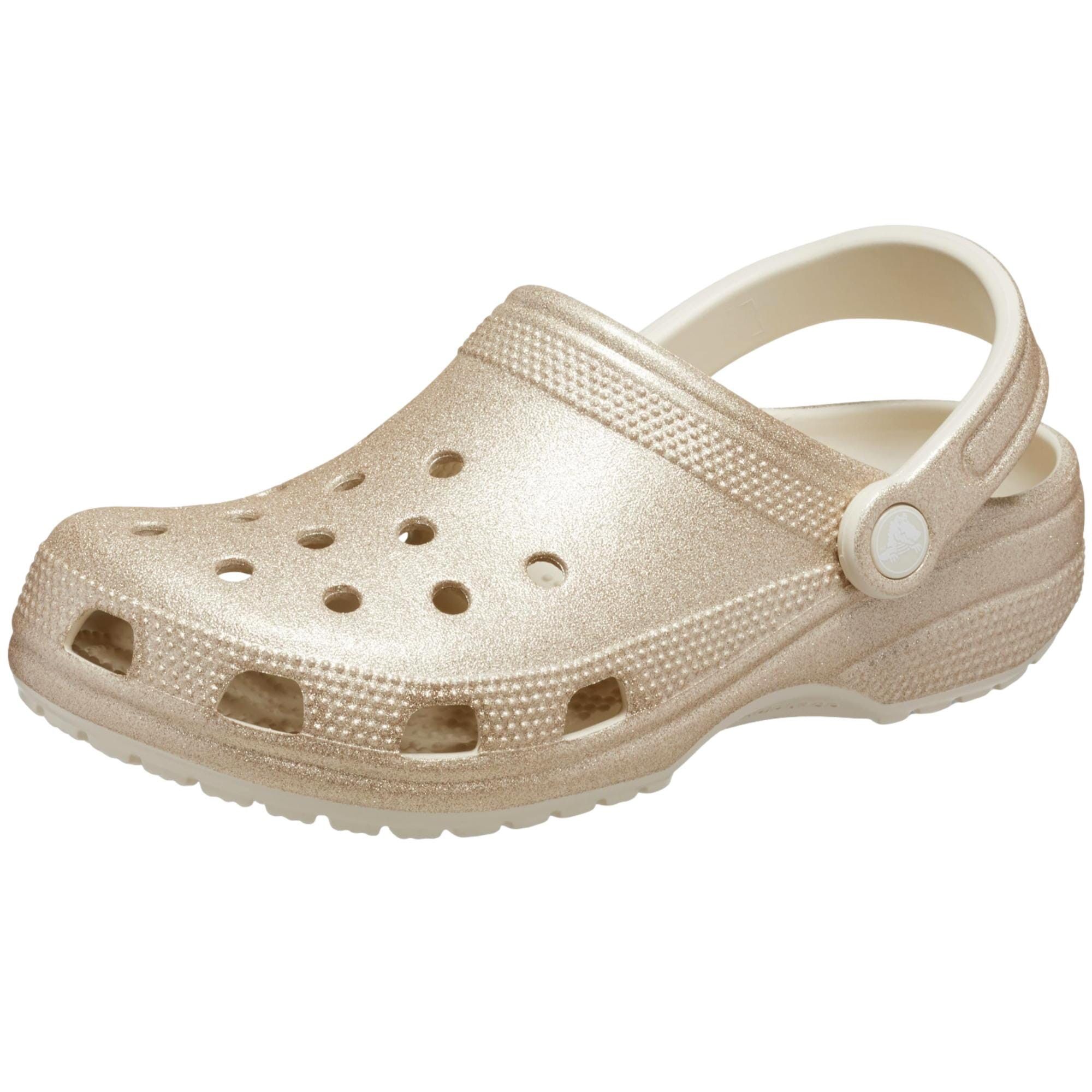 Crocs Classic Clog - Glitter Champagne Glitter 205942-9AC Size US 5 / EU 37 - 1 Thumbnail