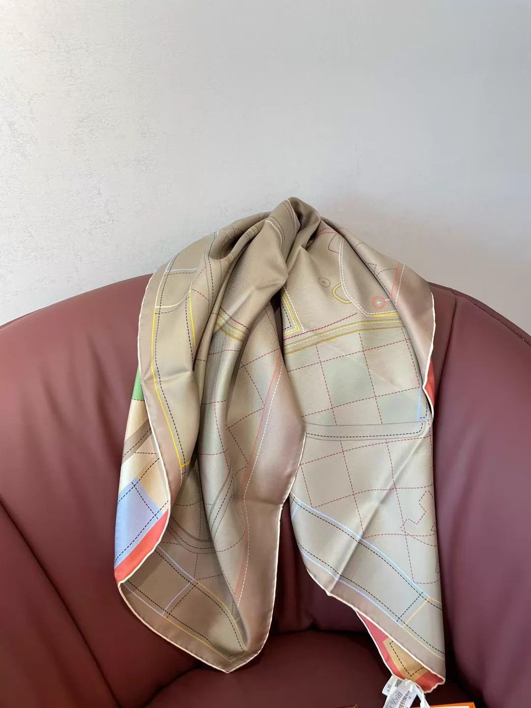 Hermes HERMES Double-Sided Silk Scarf 90x90cm Y231 New Size ONE SIZE - 2 Thumbnail