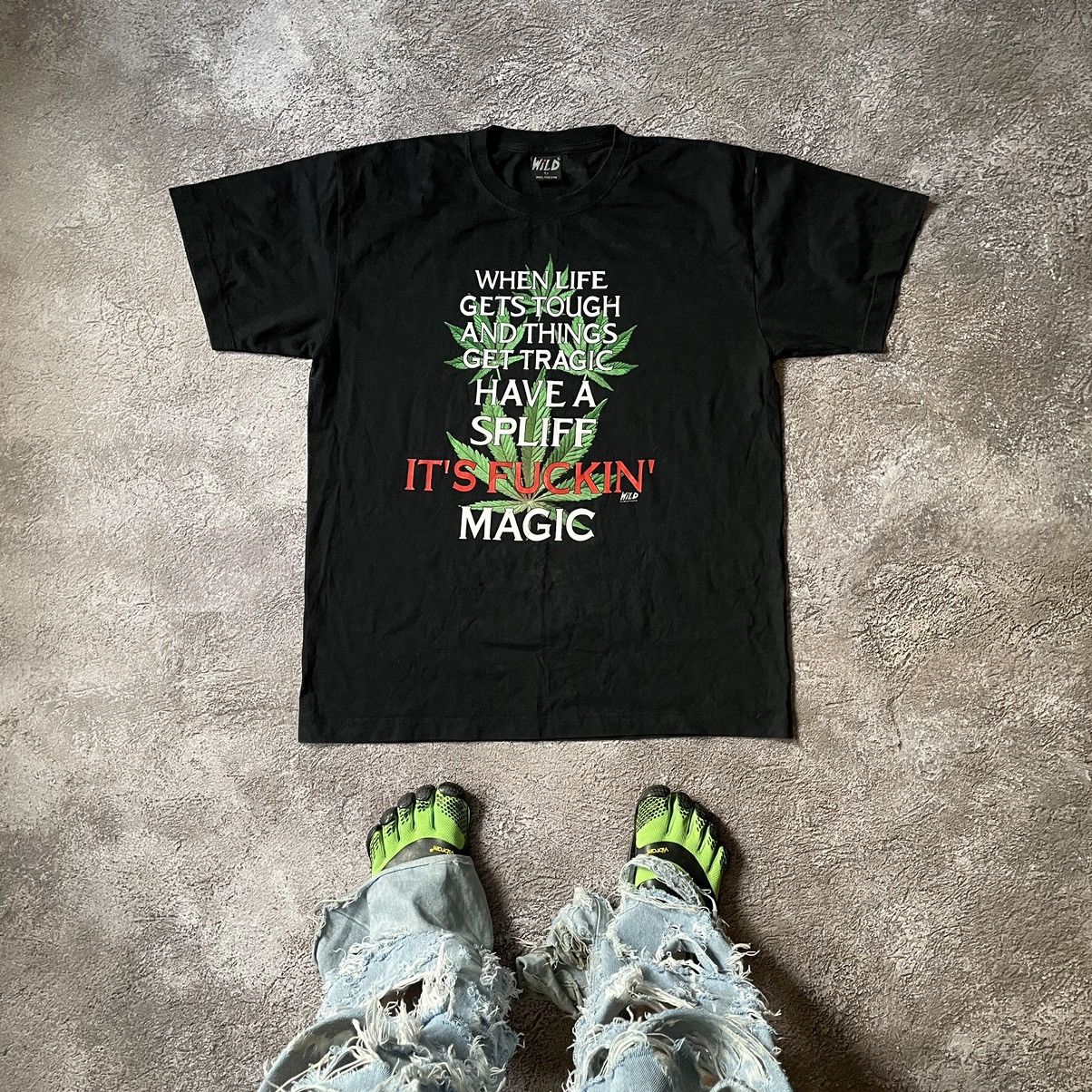 Gildan Vintage Y2K ADULT “ SMOKE FUCKING WEED DRUGS “ FUNNY TEE Size US L / EU 52-54 / 3 - 1 Thumbnail