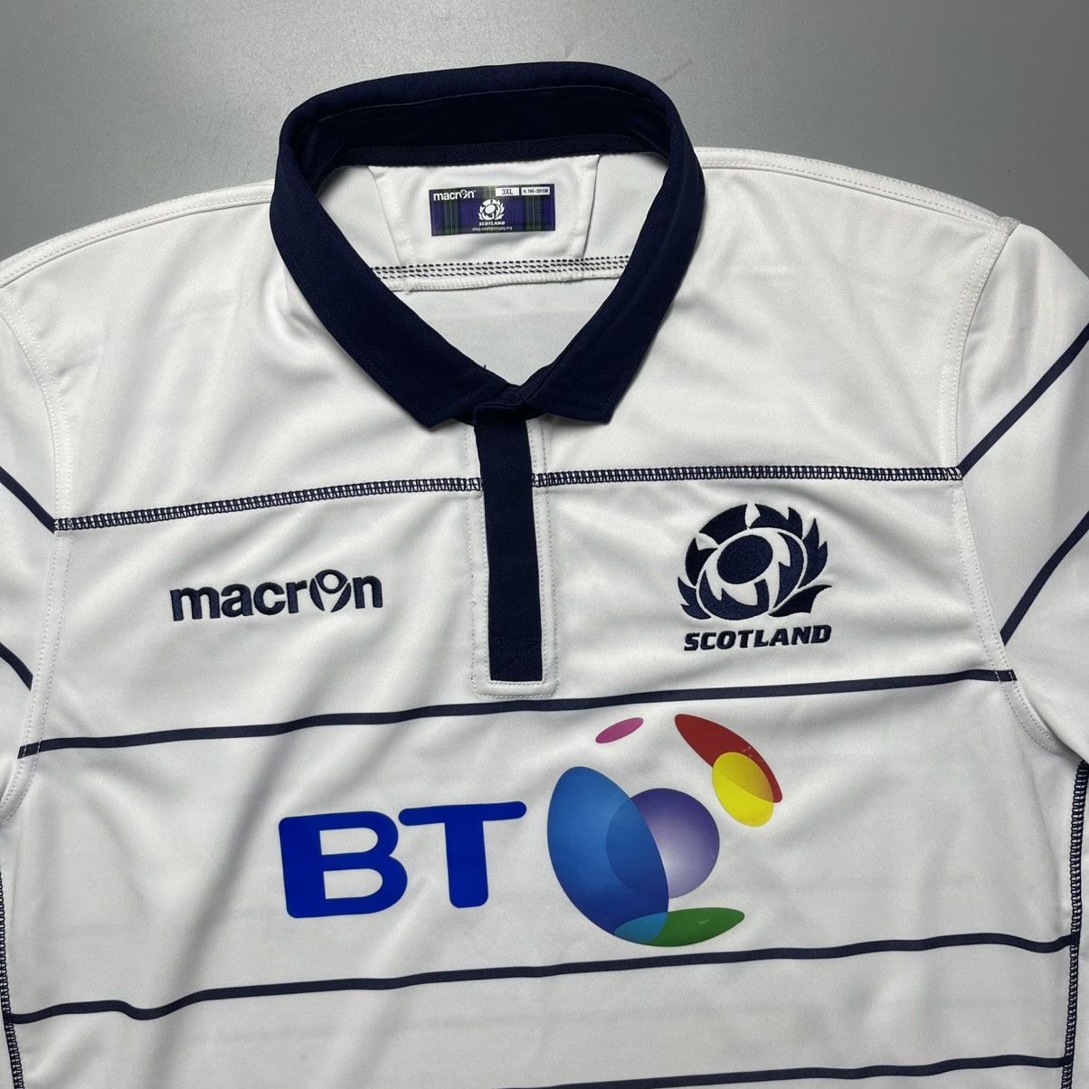 Macron RUGBY SCOTLAND MACRON 2016/2017 AWAY JERSEY Size US XXL / EU 58 / 5 - 3 Thumbnail