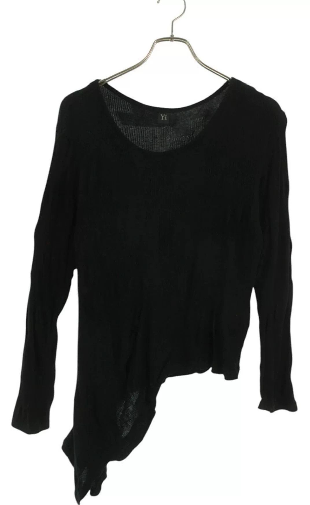 Yohji Yamamoto Yohji Yamamoto Asymmetrical Long Sleeve Knit Top Size US M / EU 48-50 / 2 - 1 Thumbnail