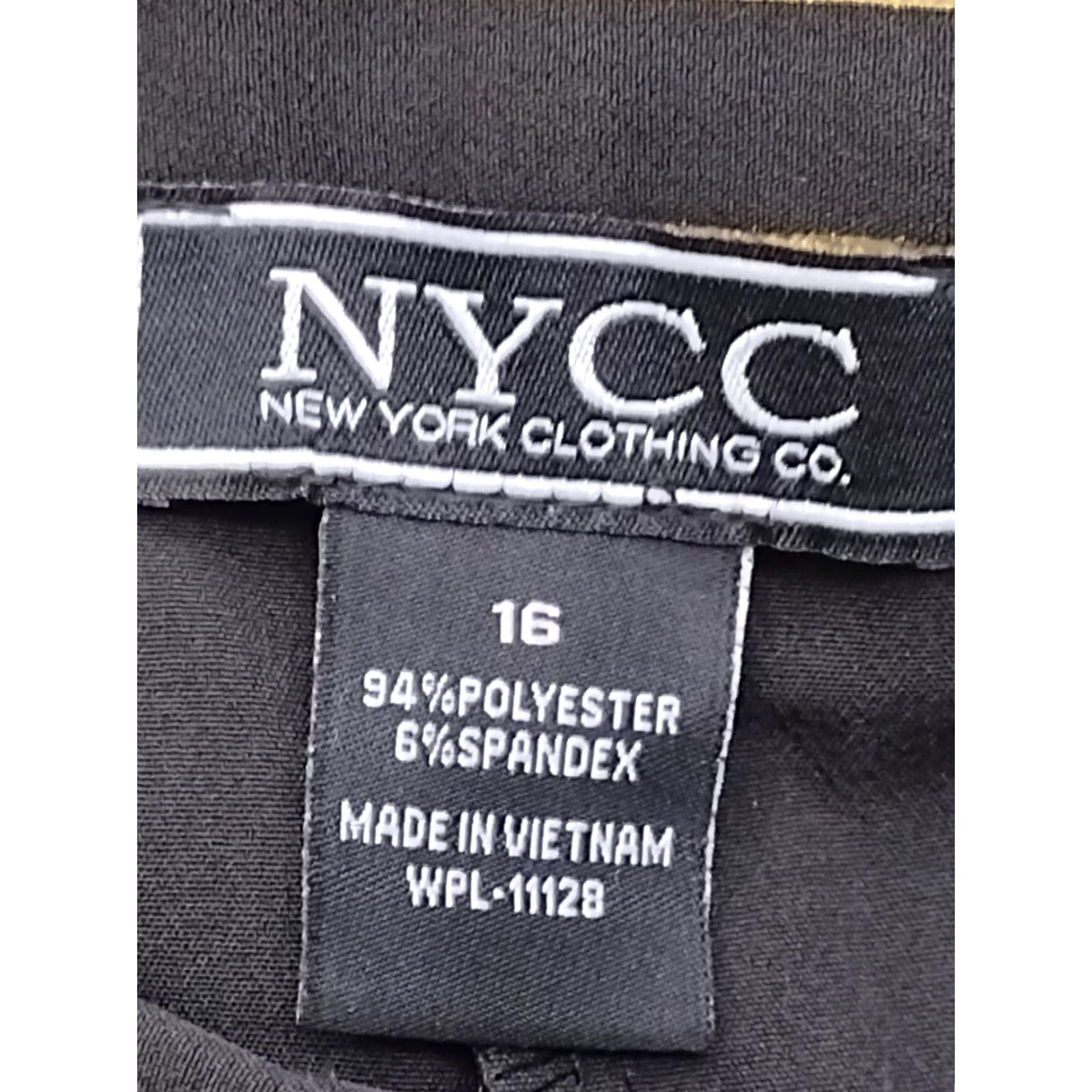 Vintage NYCC Women's Large Black Gold Striped Relaxed Fit Pull-on Drawstring Stretch 16 Size ONE SIZE - 5 Thumbnail