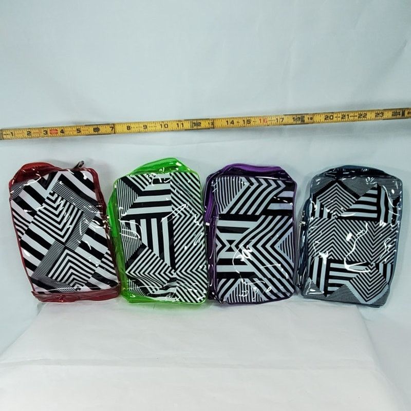 Other Paul Mitchell Geometric Cosmetic Travel Bag Purple Trim Size ONE SIZE - 7 Thumbnail