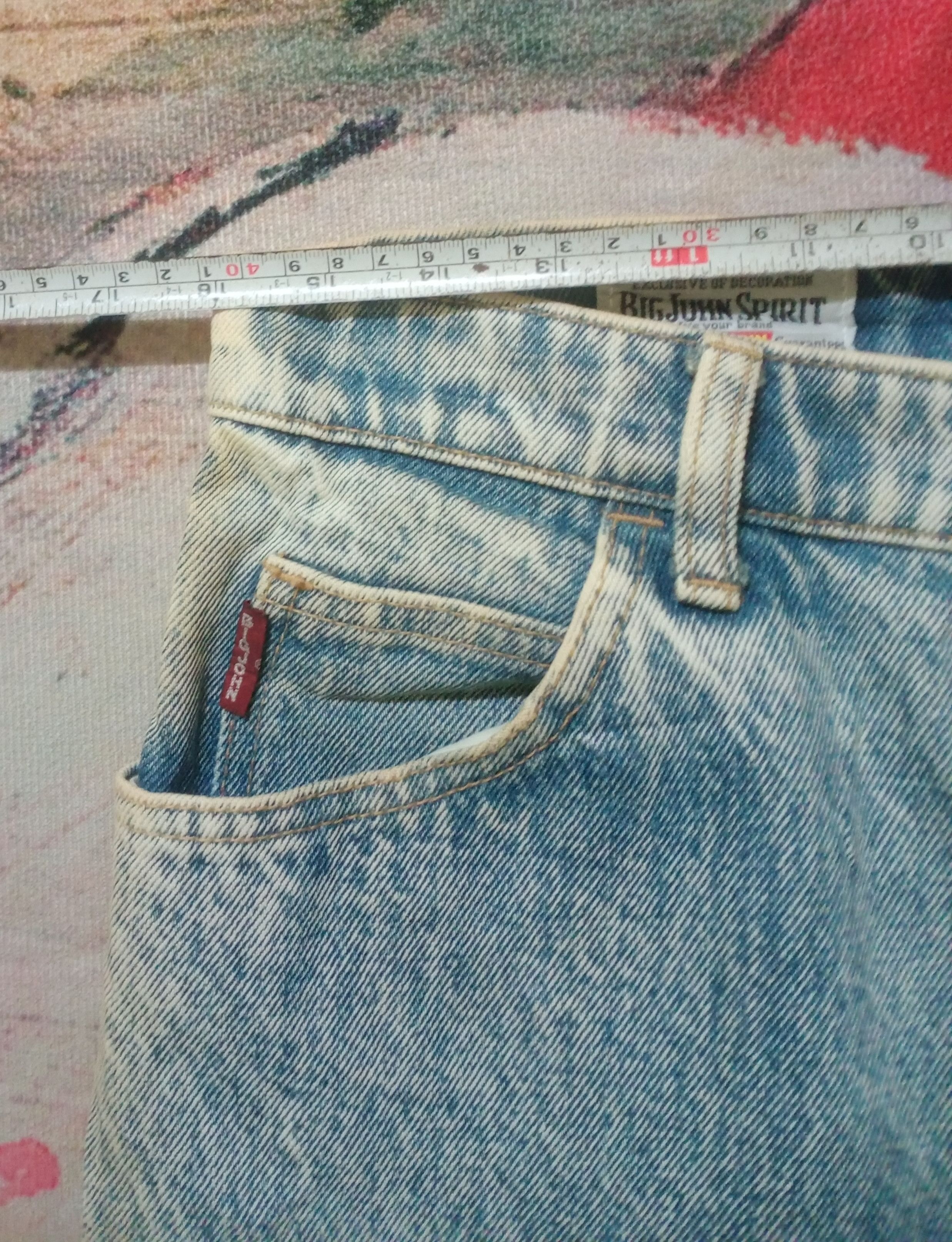 Big John Rare Vintage 90s Big John Loose Washed Denim Size US 30 / EU 46 - 7 Thumbnail