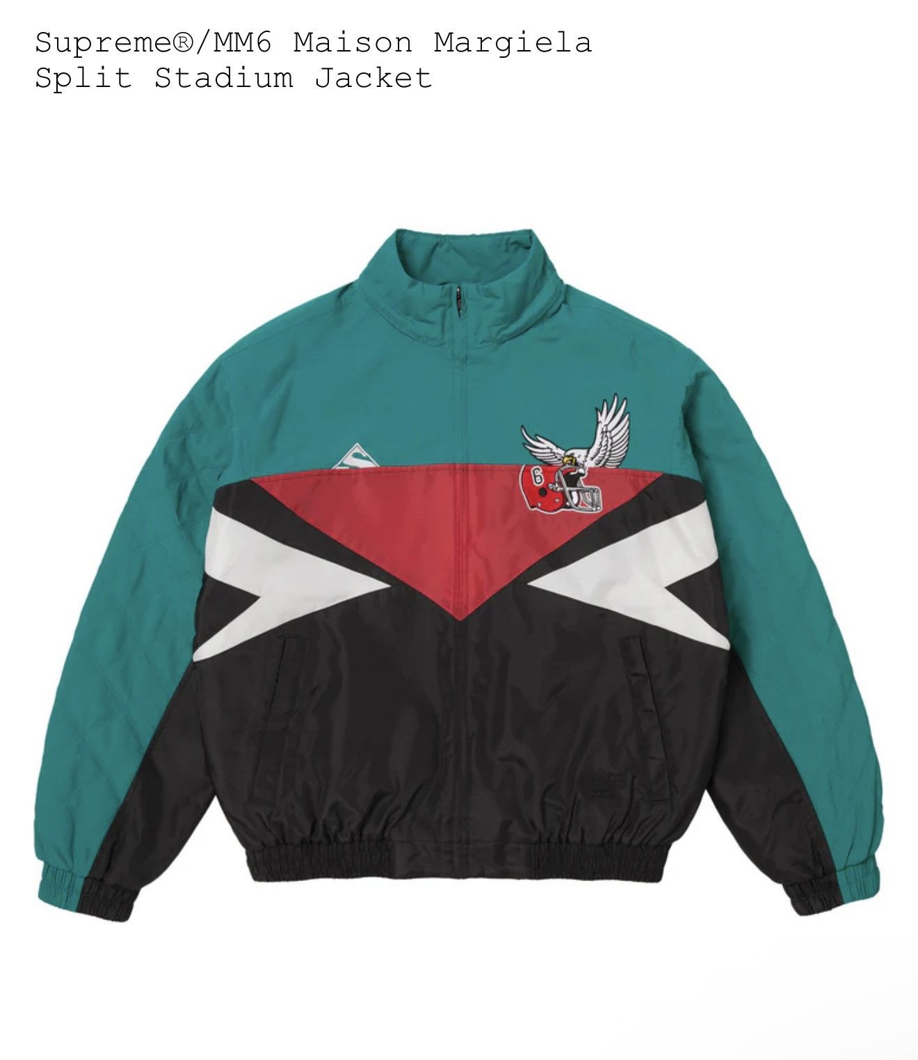 Maison Margiela × Supreme Supreme SS26 MM6 Maison Margiela Split Stadium Jacket Sz XL Size US XL / EU 56 / 4 - 6 Thumbnail