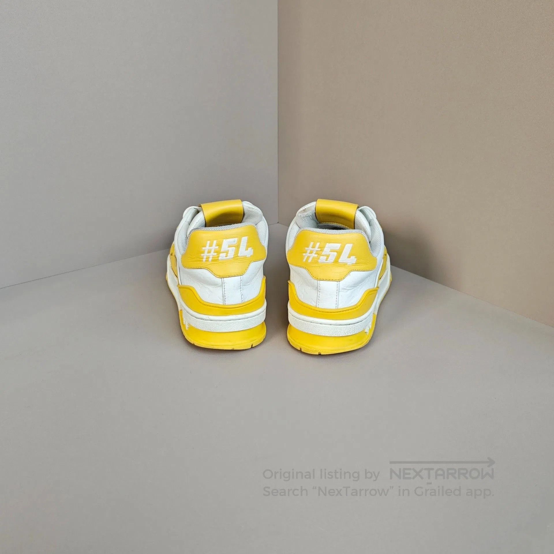 Louis Vuitton LV Trainer White Yellow Sneakers. Size US 8.5 / EU 41-42 - 3 Thumbnail