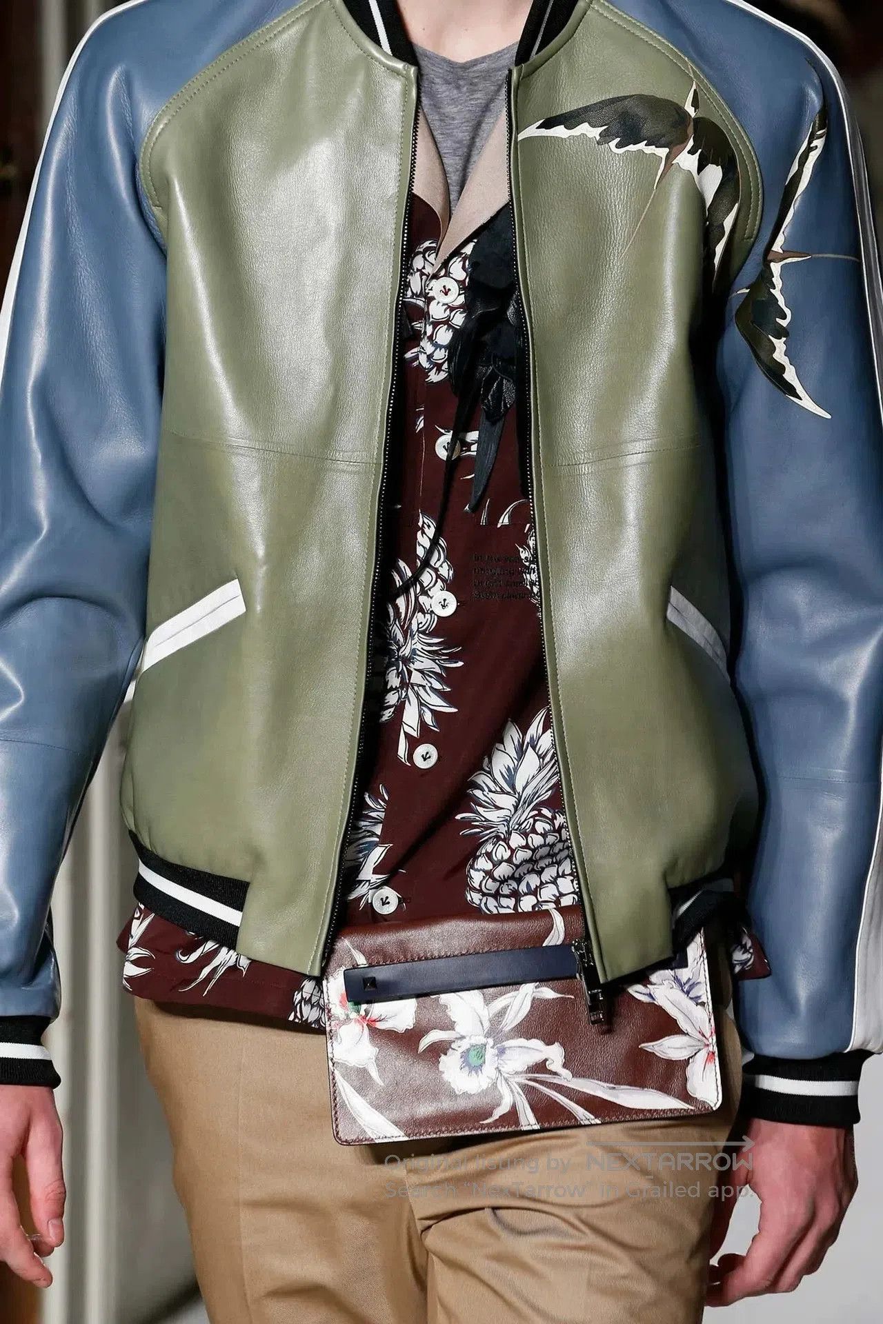 Valentino Valentino Runway Bird Leather Bomber Jacket. Size US S / EU 44-46 / 1 - 3 Thumbnail