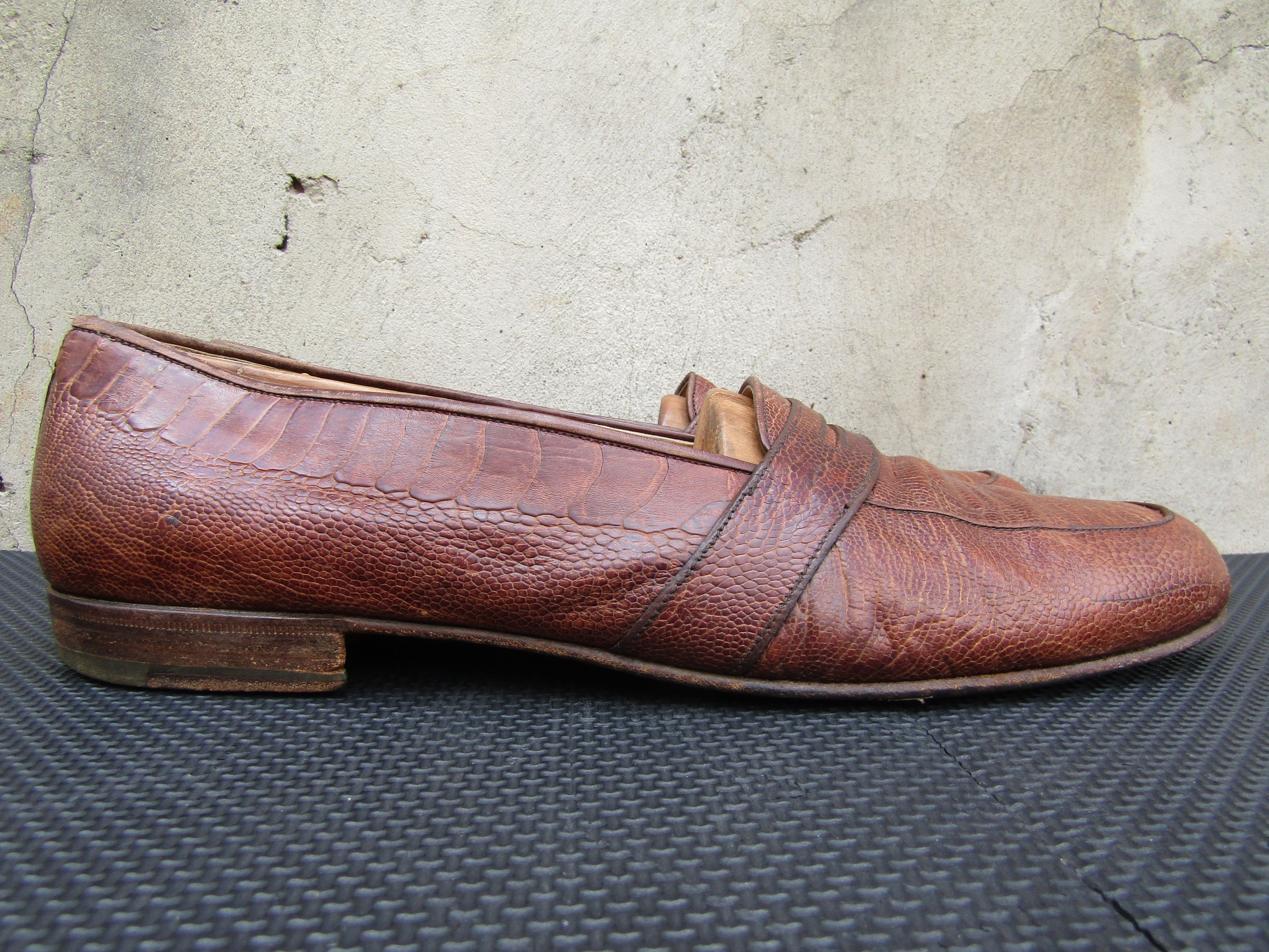 Gucci Rare Vintage Gucci Exotic Skin Loafers Snakeskin Penny E Size US 12.5 / EU 45-46 - 4 Thumbnail