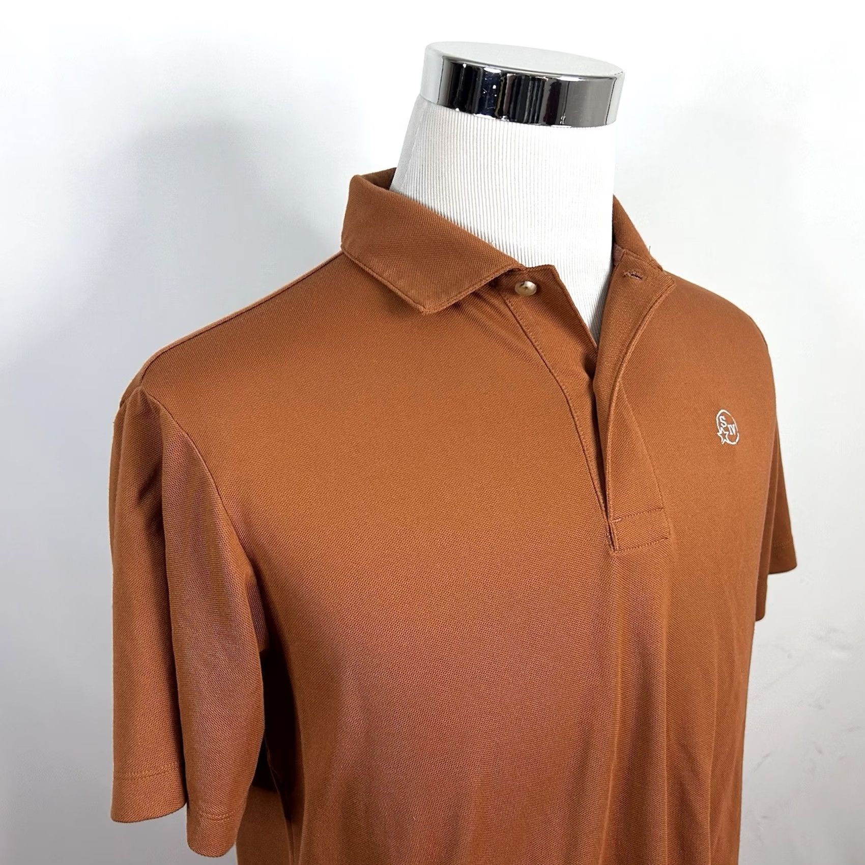 Vintage Tom Beckbe Polo Shirt Medium Orange Solid Short Sleeve Casual Preppy Mens Polo Size US M / EU 48-50 / 2 - 2 Thumbnail