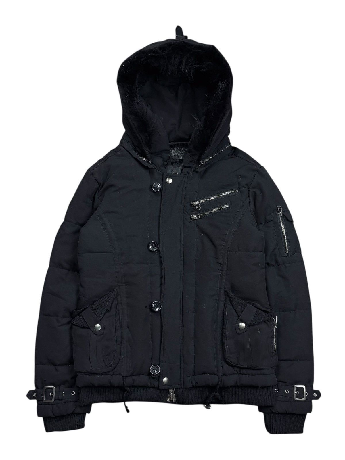 Isamu Katayama Backlash Archive XFRM - Fur Hoodie Cyber Jacket Size US M / EU 48-50 / 2 - 1 Thumbnail
