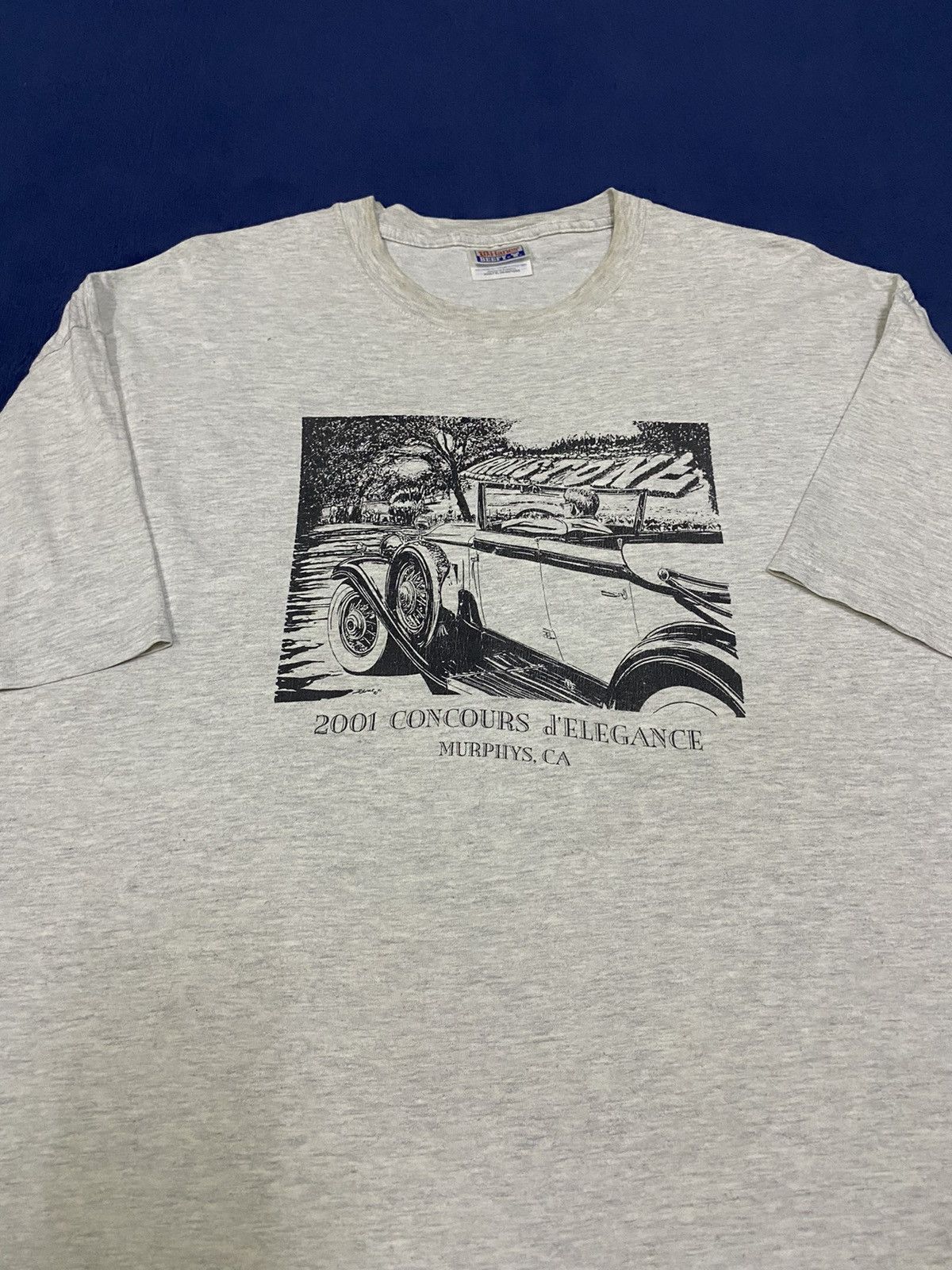 Hanes × Vintage Vintage 2000 Concours d'Elegance Tshirt Size US XL / EU 56 / 4 - 1 Thumbnail