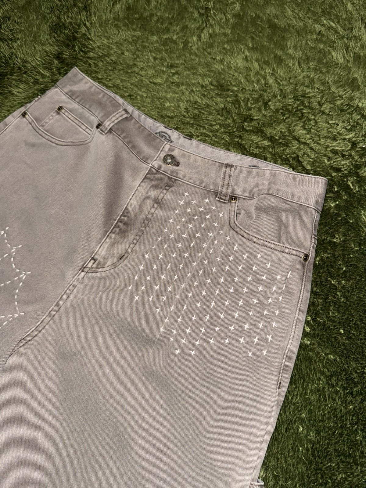 Dickies [XL] Dickies Japanese Sashiko Custom Spider Carpenter Shorts Size US 36 / EU 52 - 2 Thumbnail
