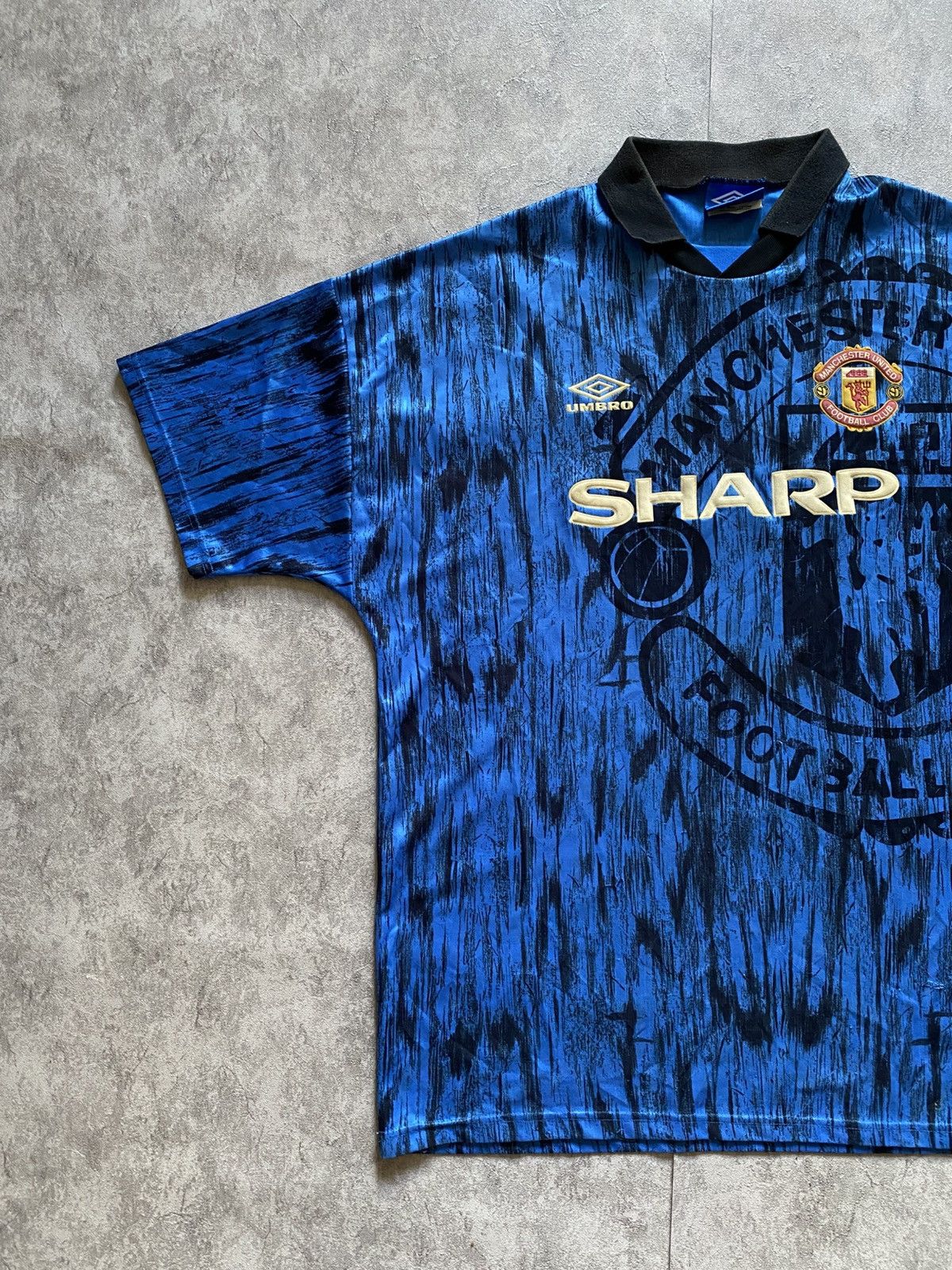 Umbro Vintage 1992-1994 Umbro Manchester United Away Jersey SHARP Size US XL / EU 56 / 4 - 3 Thumbnail