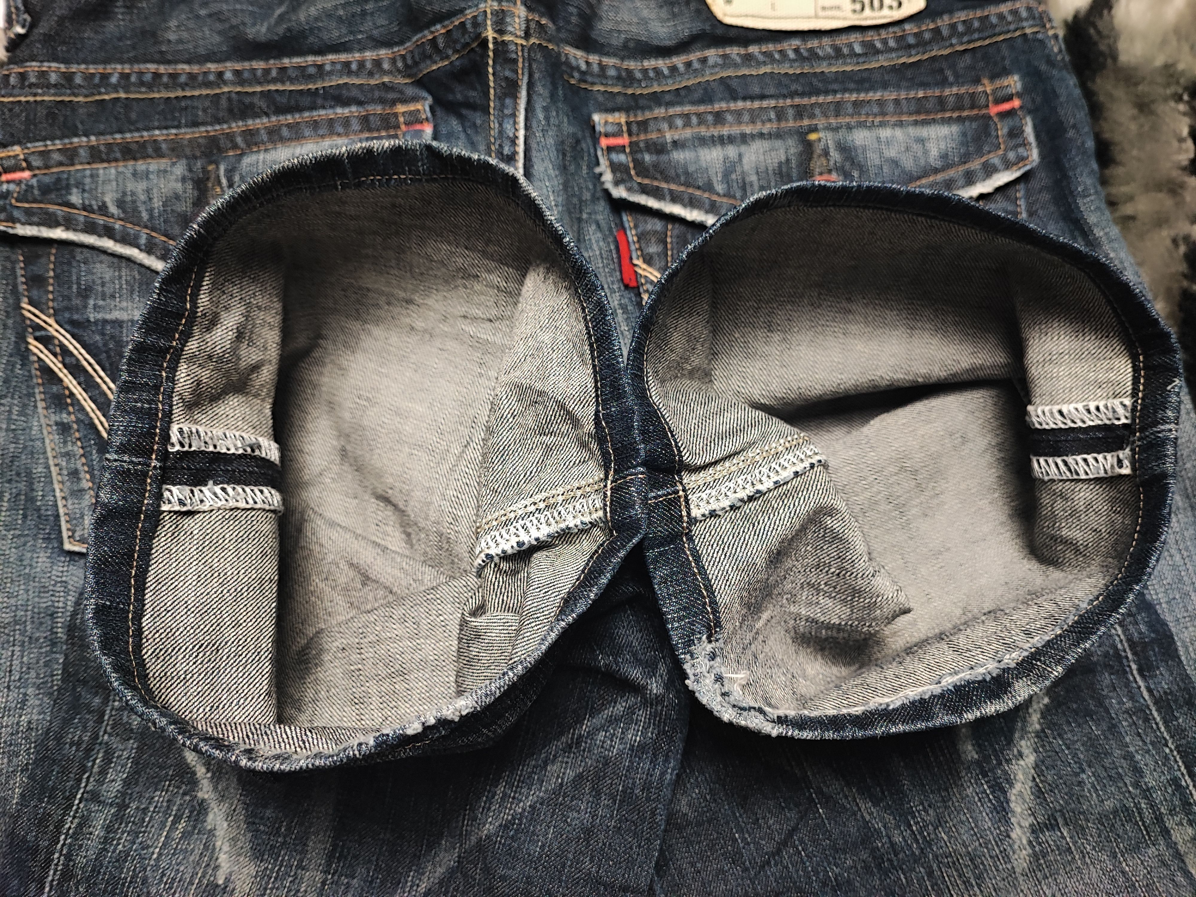 Edwin Edwin 503 Blue Trip Japan Distressed Jeans Size US 32 / EU 48 - 19 Thumbnail