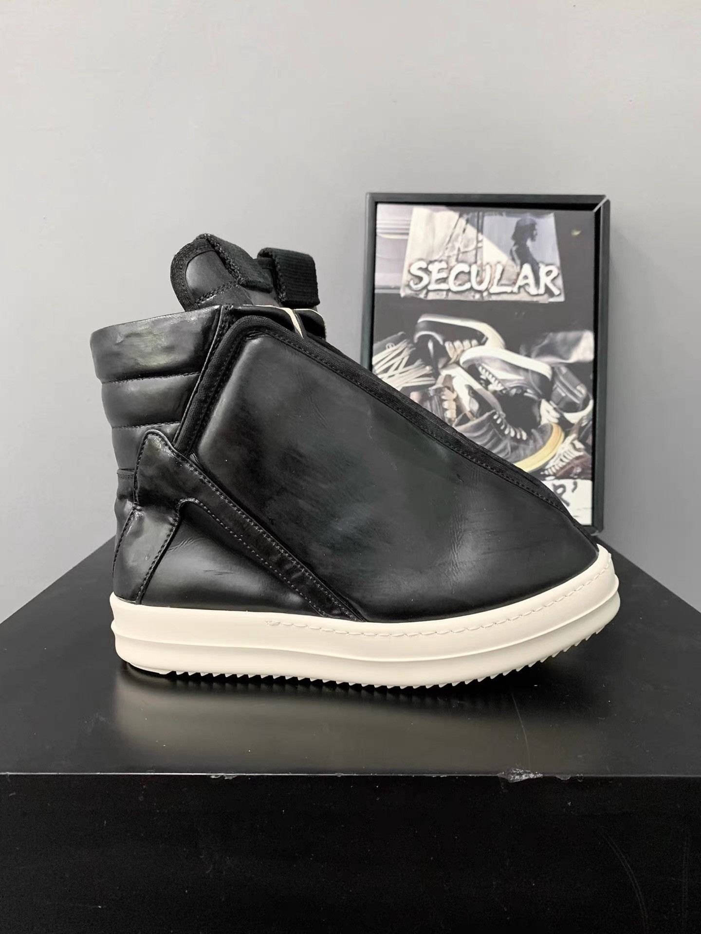 Rick Owens Rick Owens Leather Hoof Dunk K34 Size US 6 / IT 36 - 2 Thumbnail
