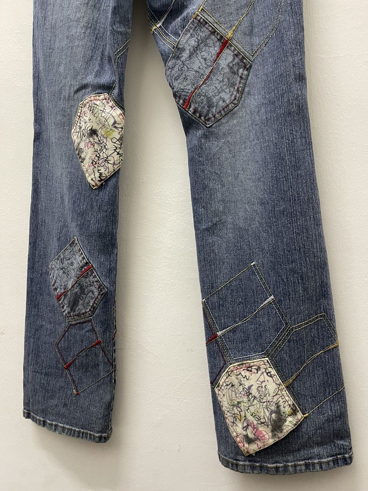 Japanese Brand Rare Vintage ROMABLUE Multi-Pockets Flare Bootcut Fancy Size US 29 - 16 Thumbnail