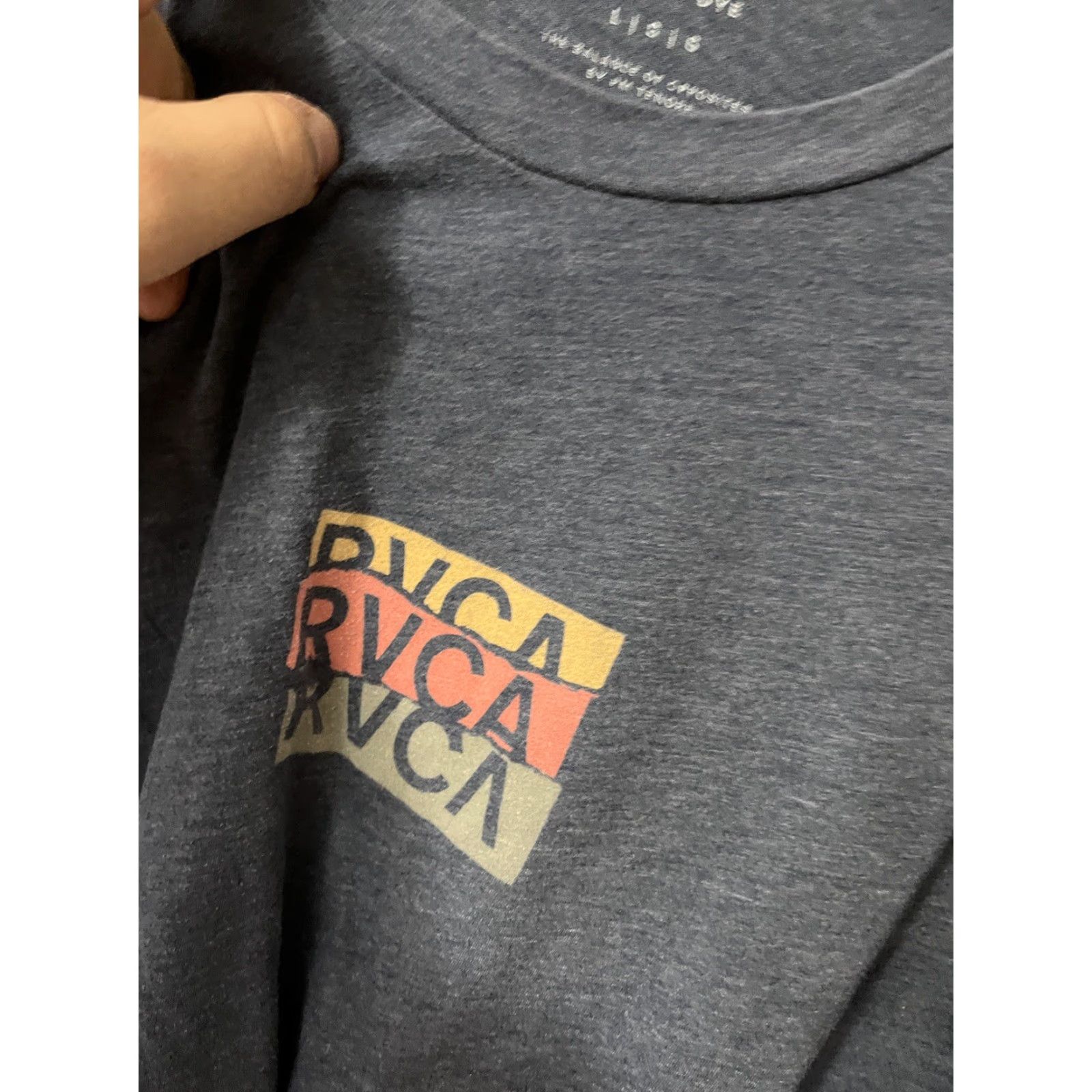 RVCA VINTAGE RVCA T-Shirt Men Large Short Sleeve Tee Blue Short Sleeve Vintage Dye Clothing Size US L / EU 52-54 / 3 - 4 Thumbnail