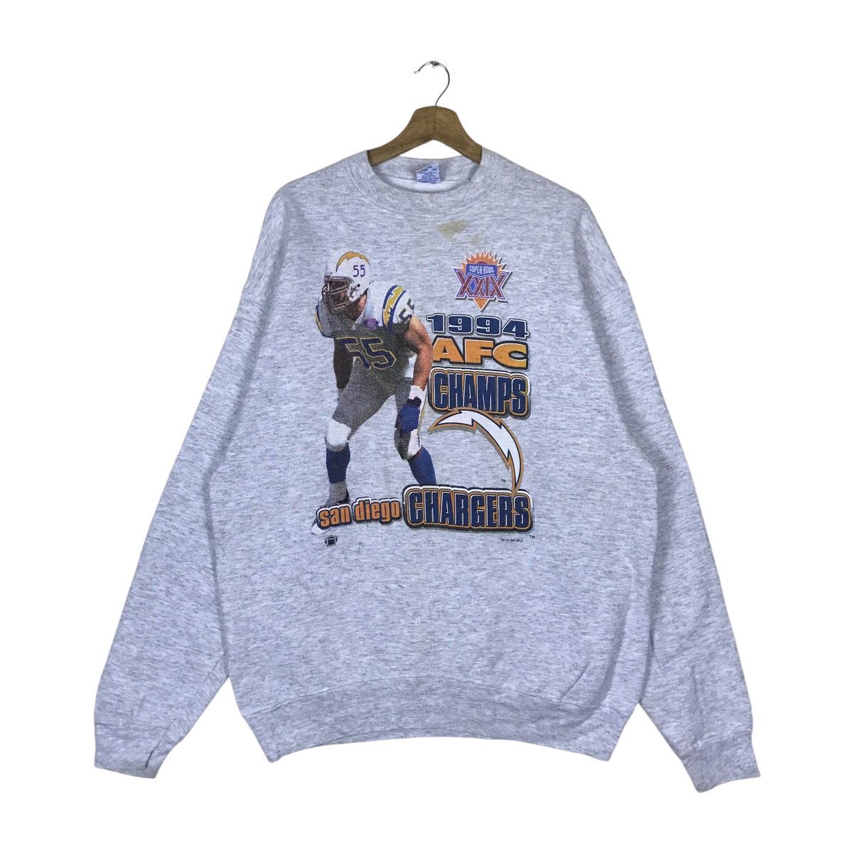 Salem Sportswear Vintage Salem Sportswear NFL Pullover Jumper Sweatshirt Size US XL / EU 56 / 4 - 1 Thumbnail