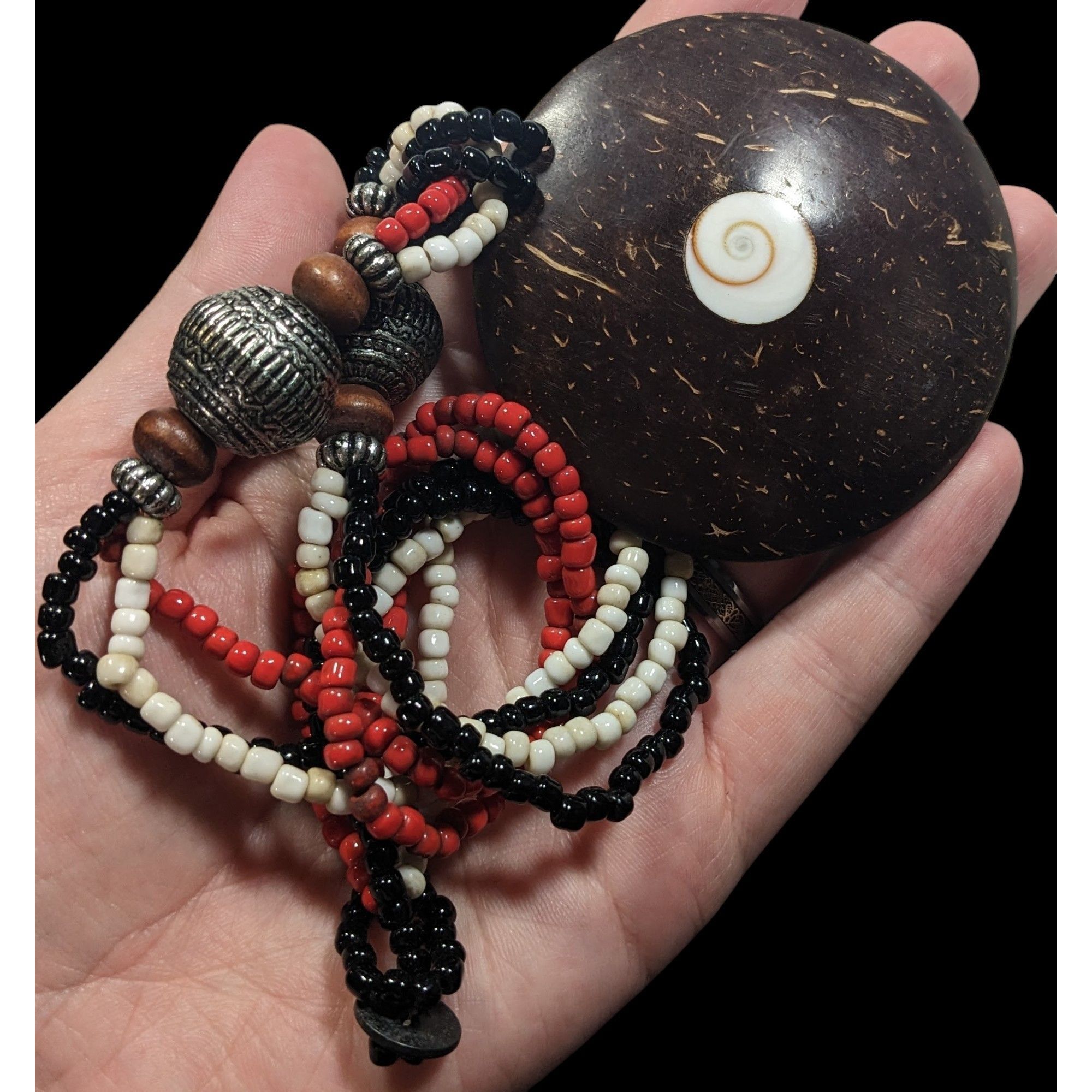 Other Beachy Bohemian Coco Wood Shell Pendant Necklace With Shell Size ONE SIZE - 6 Thumbnail