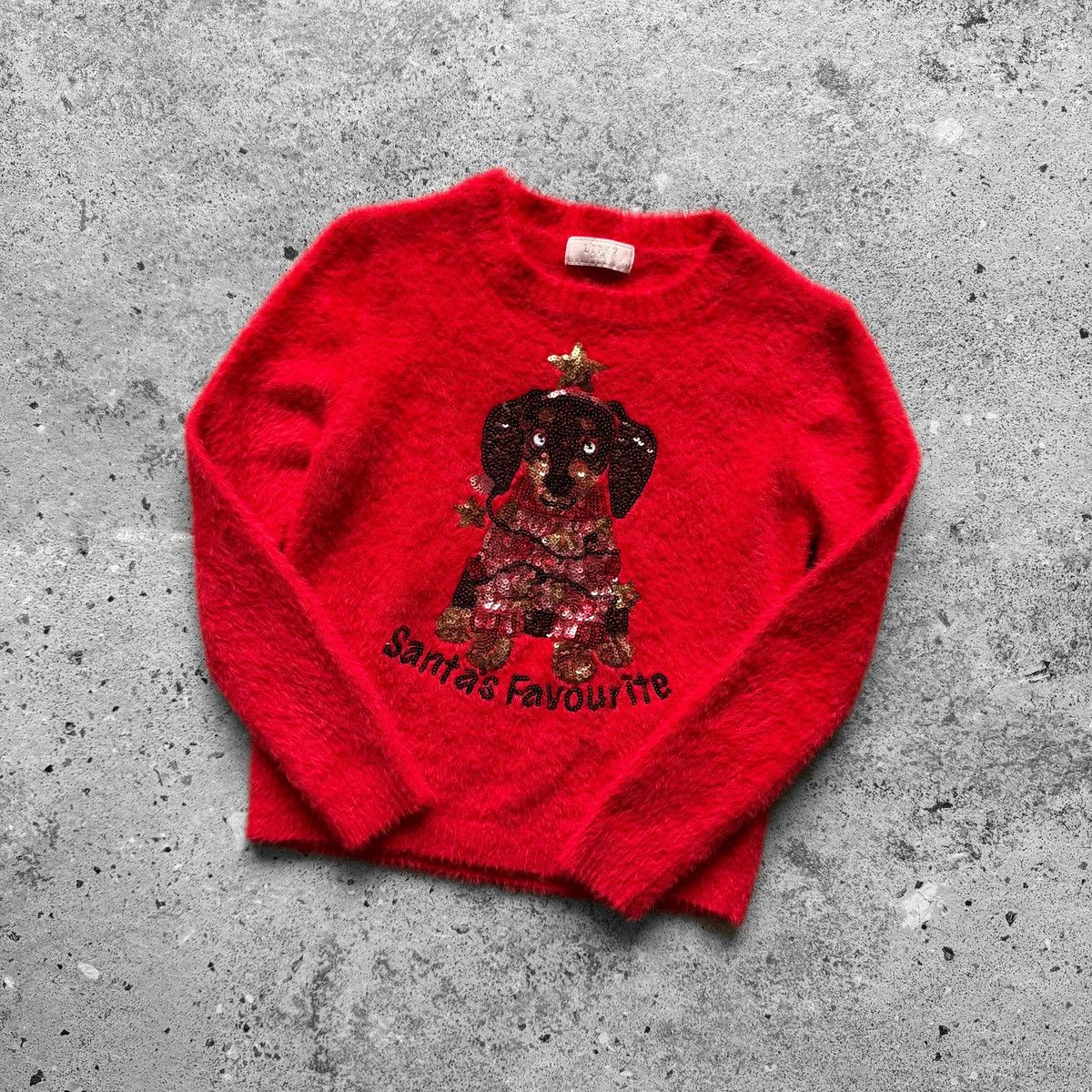Other Lipsy London Girls Red Fluffy Knit Christmas Jumper Sweater Size XXS / US 00 / IT 34 - 1 Thumbnail