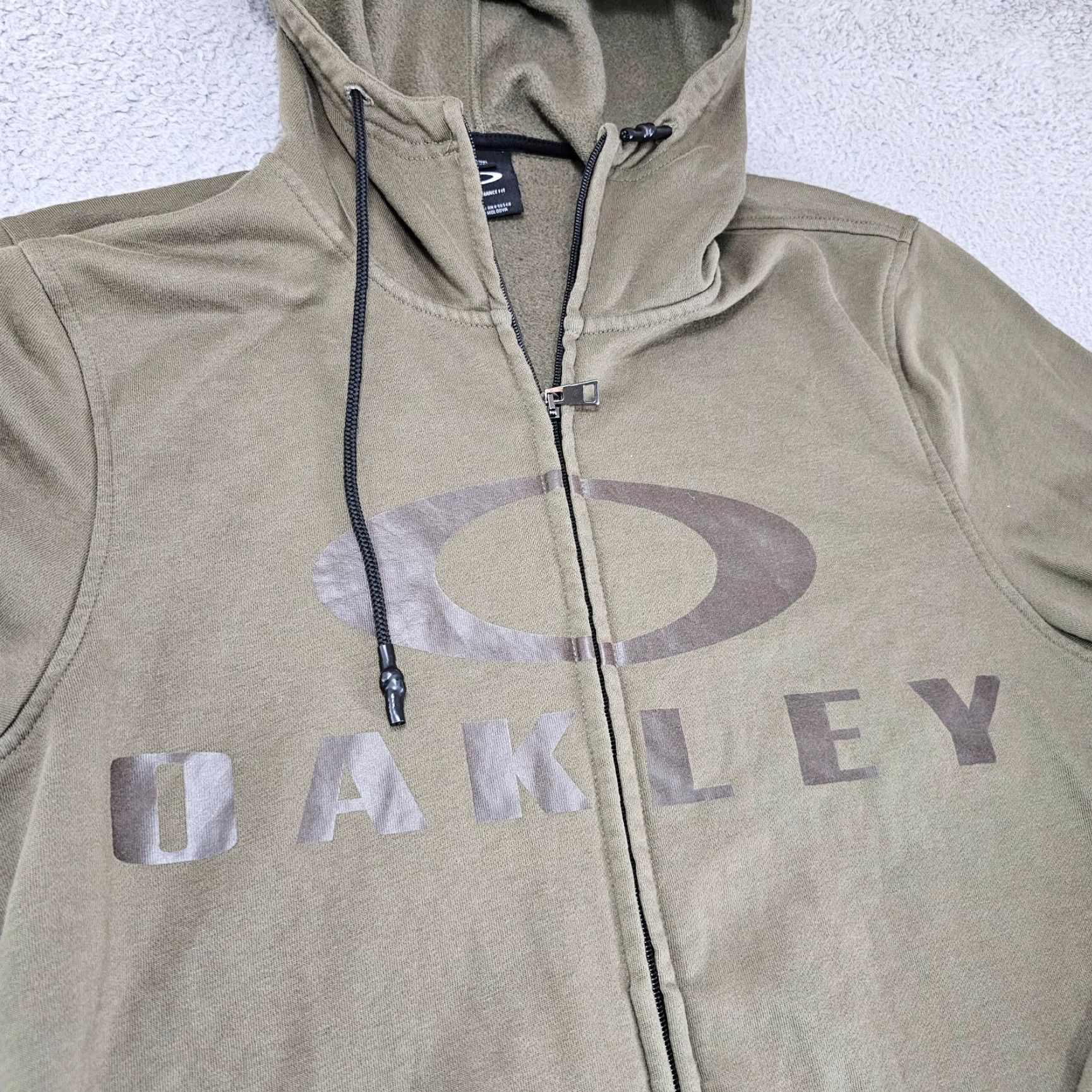 Oakley Oakley Hoodie Mens Large Olive Performance Fit Full Zip Knit Sweatshirt Size US L / EU 52-54 / 3 - 2 Thumbnail