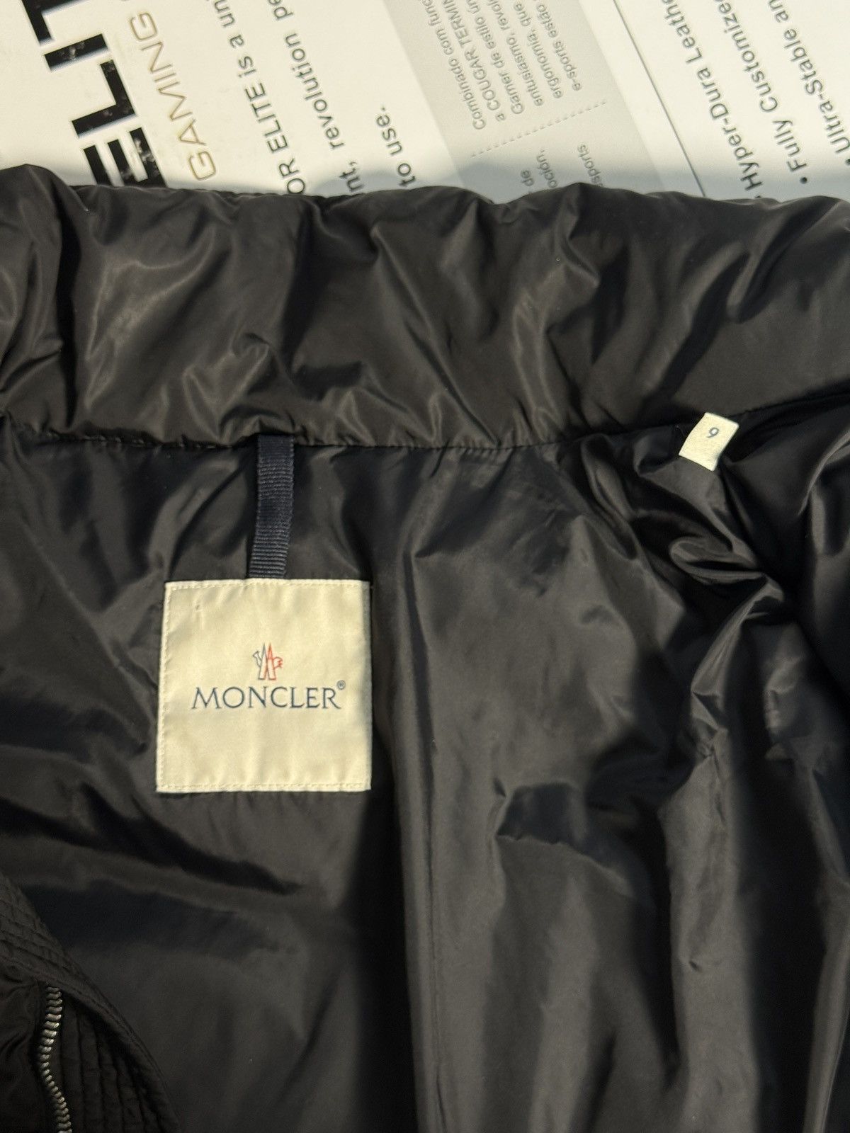 Moncler Moncler Black Down Jacket Wool Panel Puffer Size 6 (XXL) Size US XXL / EU 58 / 5 - 6 Thumbnail