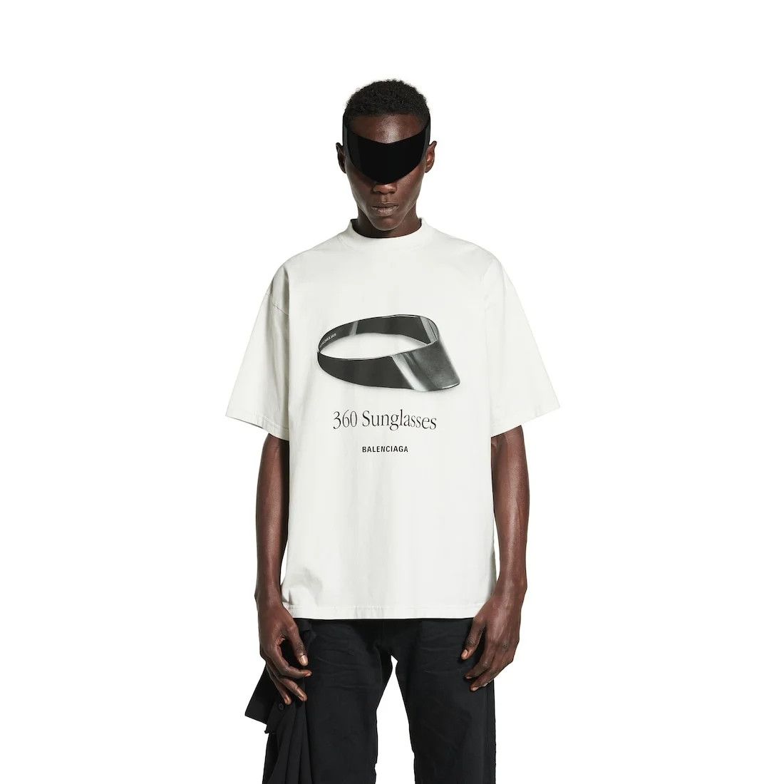 Balenciaga o1tr1nto0526 360 Sunglasses T-Shirt Medium Fit Dirty White Size US L / EU 52-54 / 3 - 5 Thumbnail