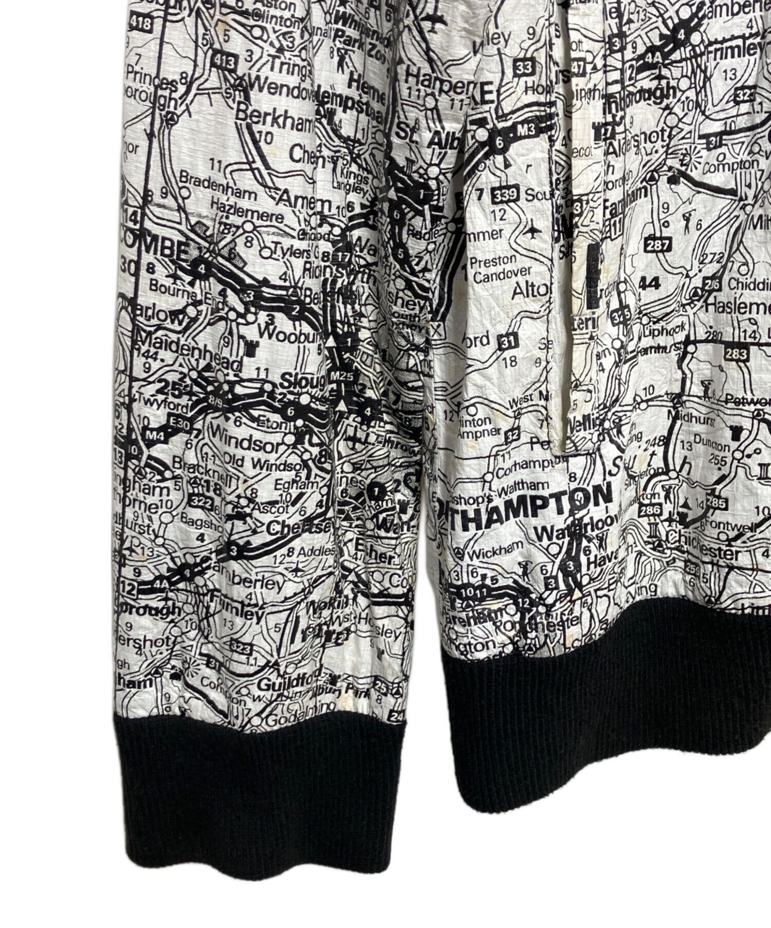 Number (N)ine NUMBER (N)INE Paper Map Full ZipvBlouson Jacket White 34 Size US L / EU 52-54 / 3 - 6 Thumbnail