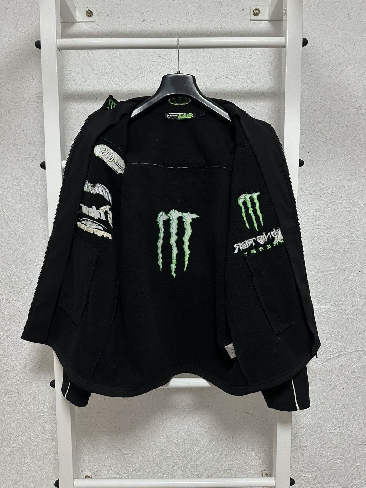 Vintage Kawasaki Moto Monster Energy Softshell Jacket L Size Size US L / EU 52-54 / 3 - 5 Thumbnail