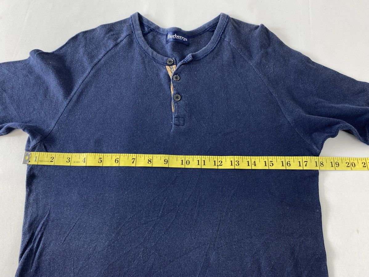 Burberry 90s Burberrys Of London Henley Neck Plain Tee Size US S / EU 44-46 / 1 - 7 Thumbnail
