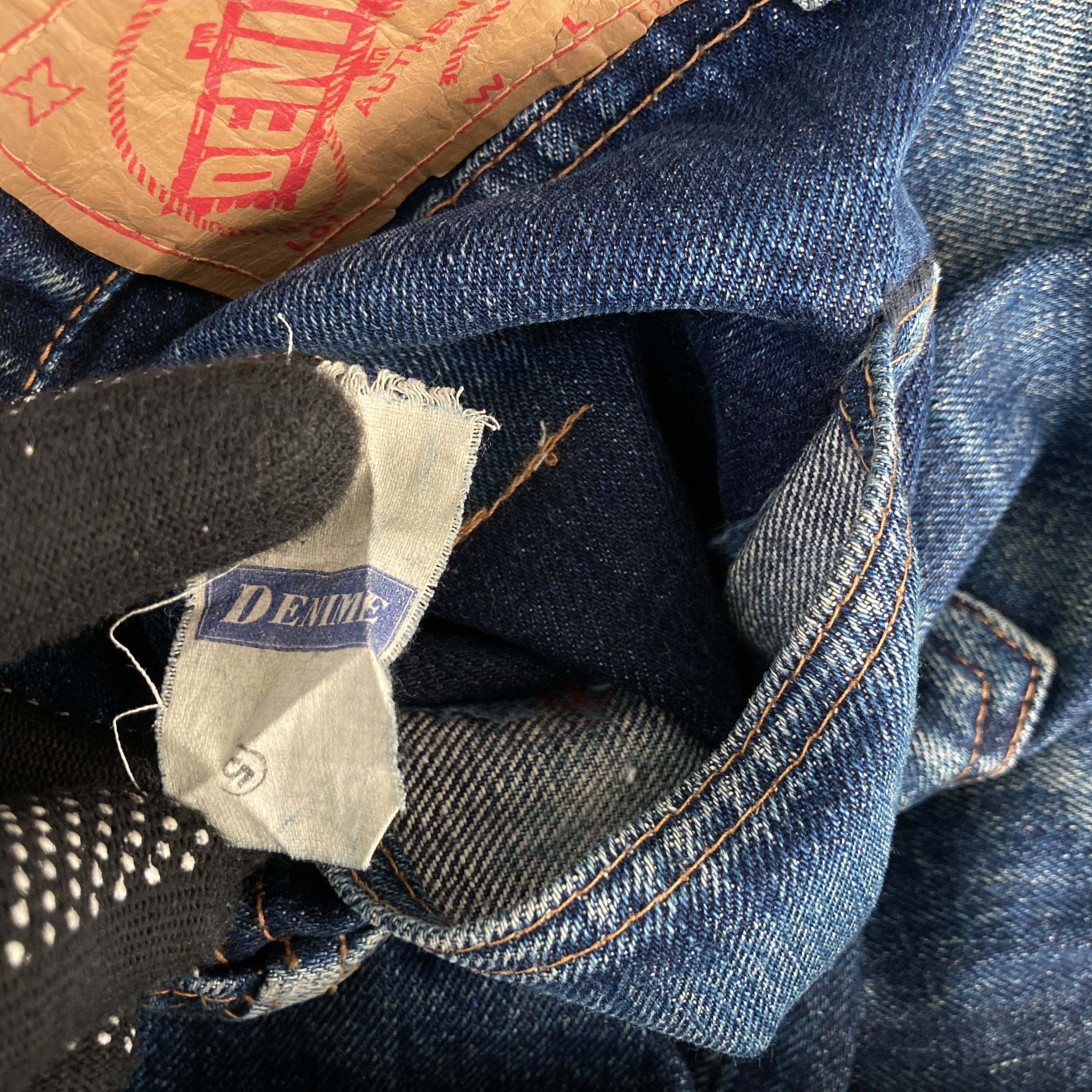 Denime 29x30.5 Vintage Denime Selvedge Honeycombs Osaka Denim Jeans Size US 29 - 6 Thumbnail