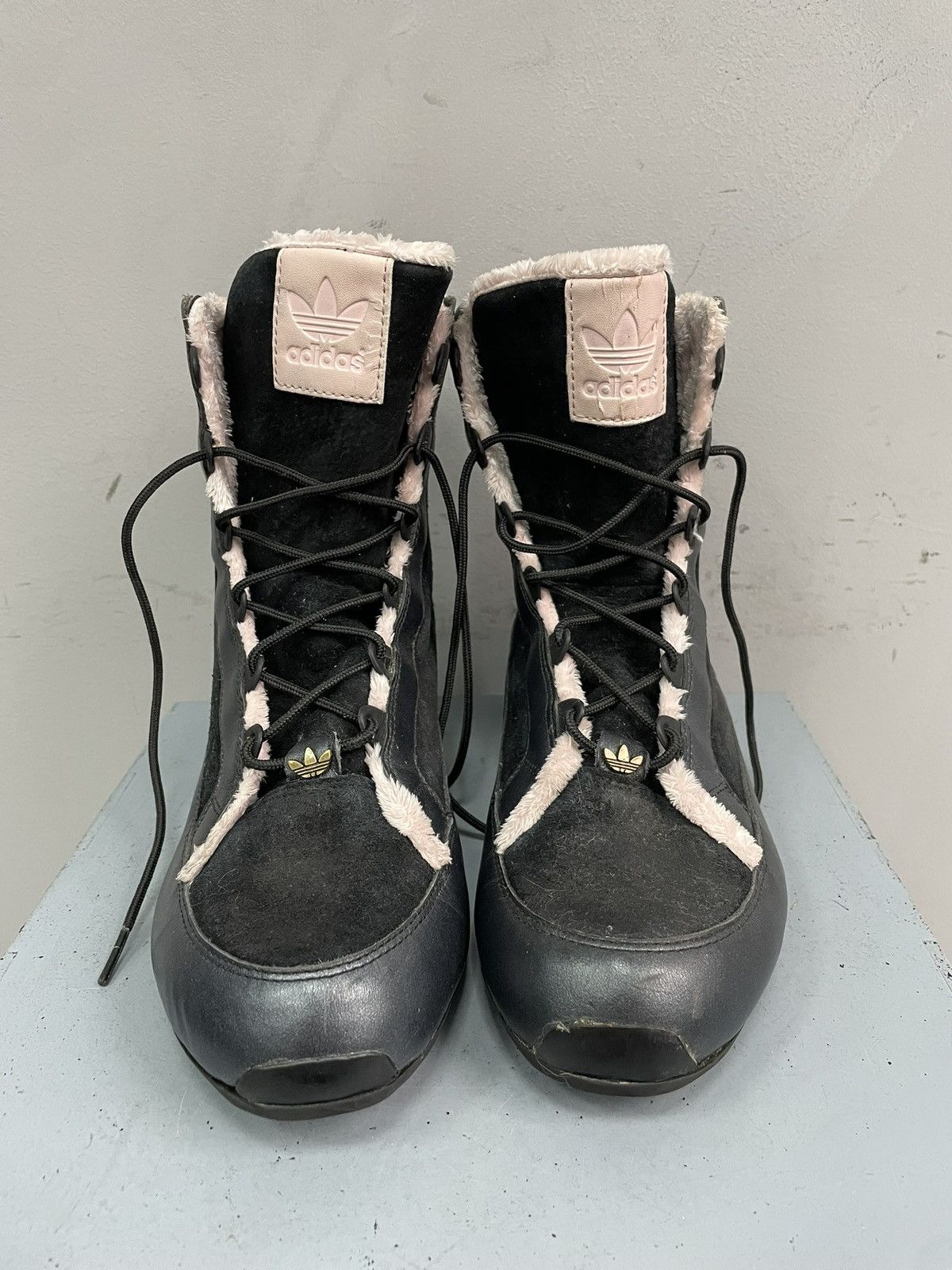 Adidas Adidas Originals Y-3 style fur boots black pink Y2K hype Size US 7.5 / EU 40-41 - 4 Thumbnail
