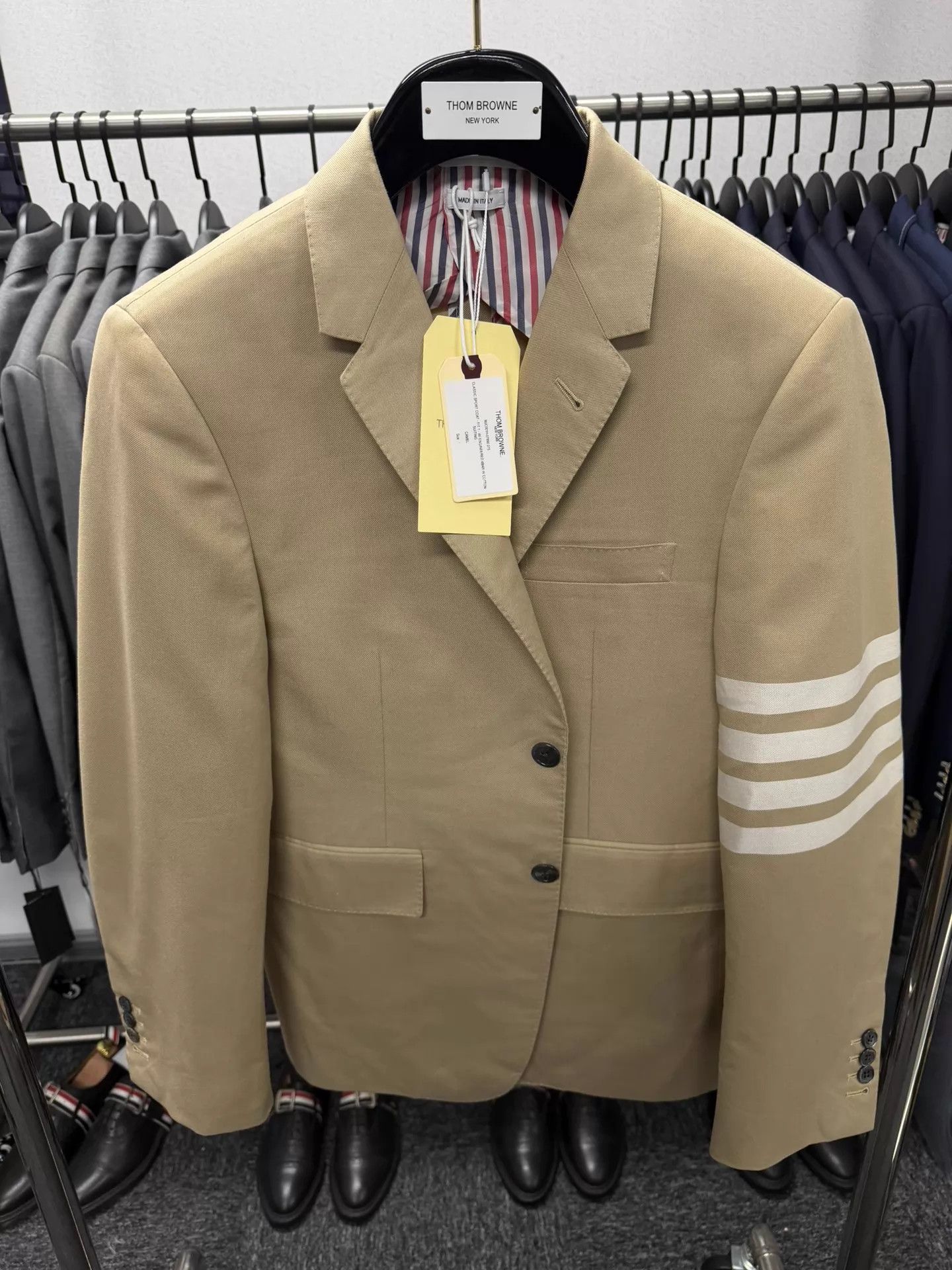 Thom Browne Thom Browne Rare 4-Bar Oatmeal Blazer Size1 BNWT Size US S / EU 44-46 / 1 - 1 Thumbnail