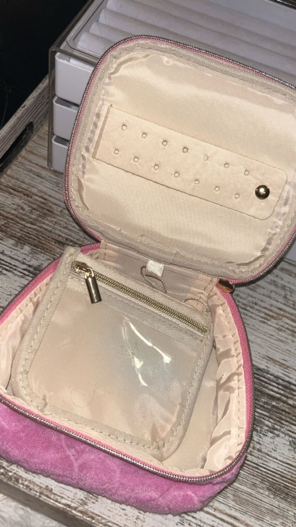 The Unbranded Brand Women's Unbranded Pink jewelry Bag One Size Size ONE SIZE - 6 Thumbnail