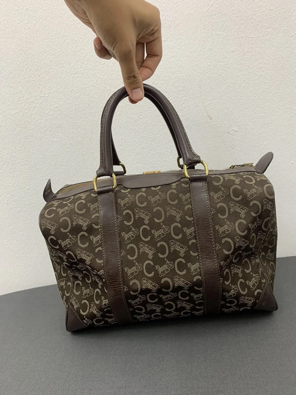 Celine Vintage Celine Monogram Handbag Size ONE SIZE - 7 Thumbnail