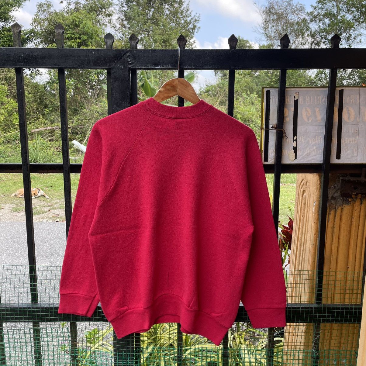 Fruit Of The Loom 🔥Vintage 90s Fruit Of The Loom Minimalist Plain Sweatshirts Size US M / EU 48-50 / 2 - 2 Thumbnail