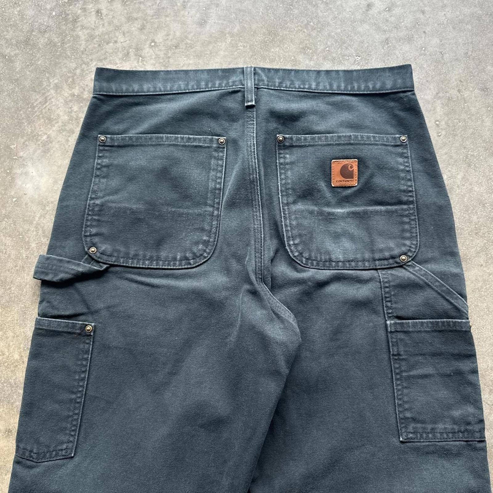 Carhartt Black Carhartt Carpanter Double Knee Vintage Y2k Cargo Pants Size US 31 - 7 Thumbnail