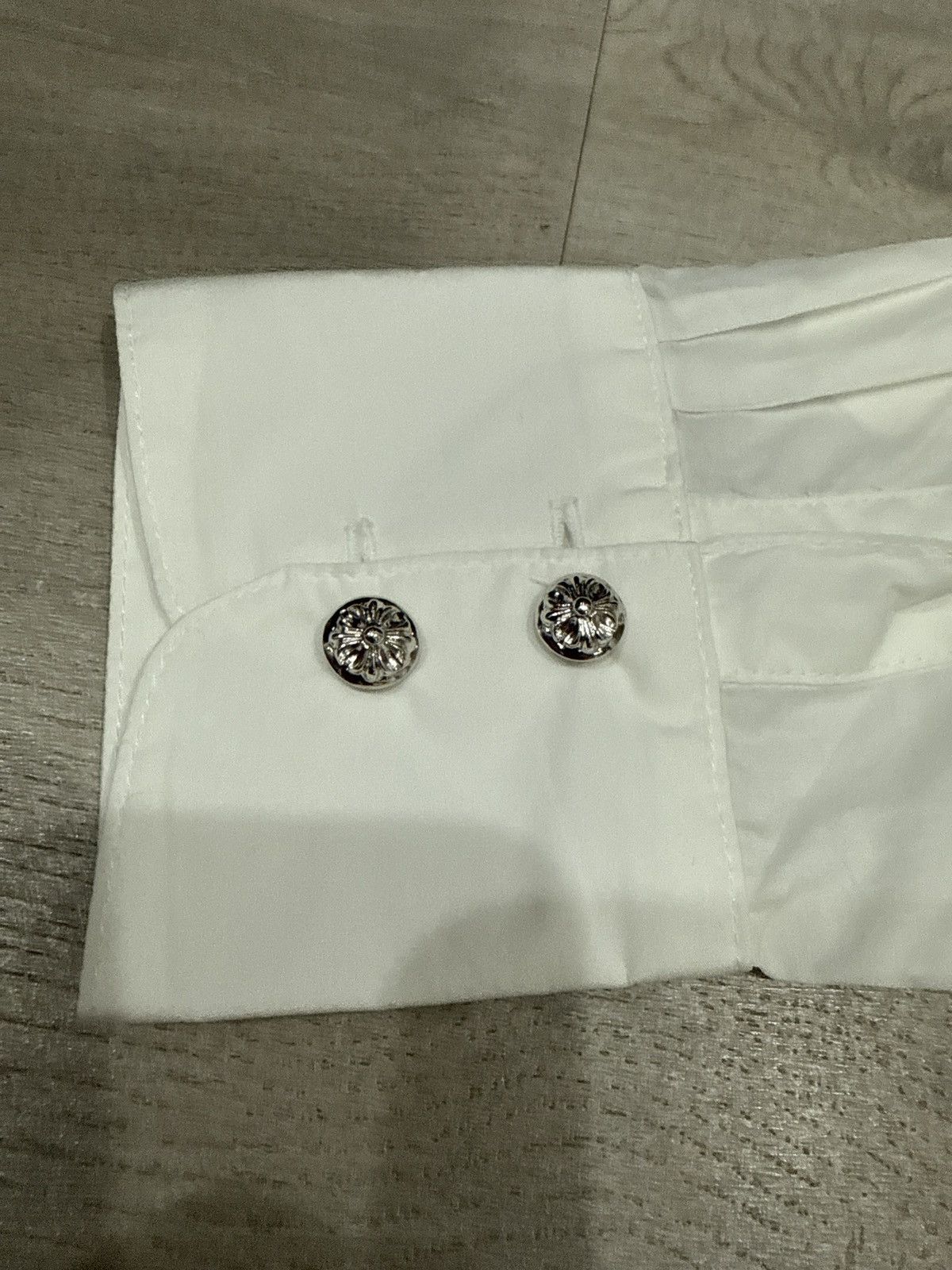 Chrome Hearts Chrome Heart White Button Up (Mahal Kita) Size US S / EU 44-46 / 1 - 3 Thumbnail