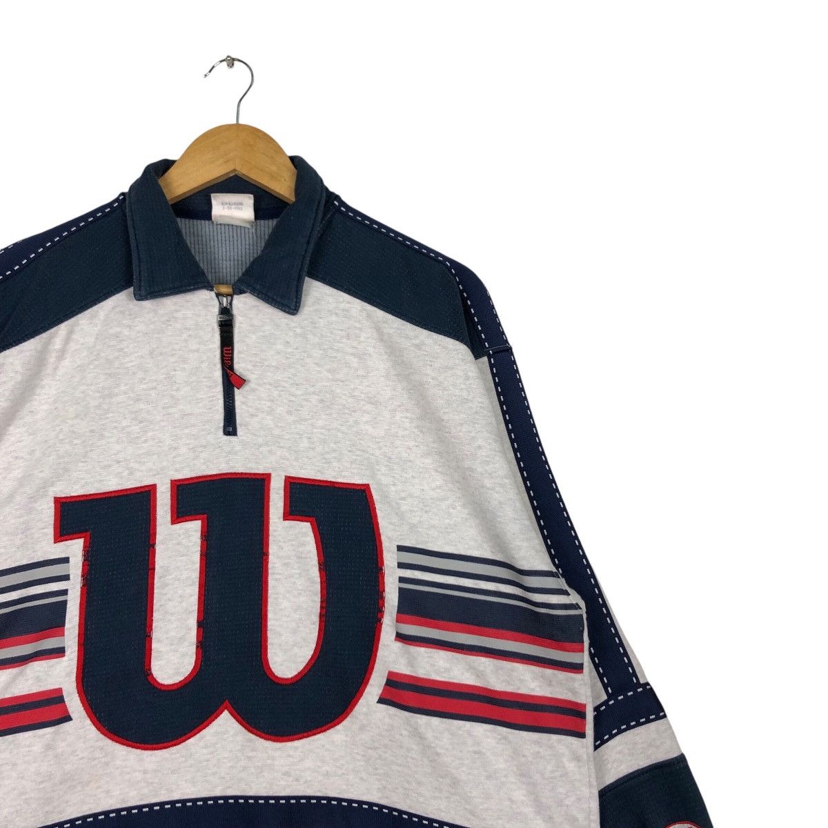 Japanese Brand × Vintage × Wilson Vintage Wilson Sweatshirt Big Logo Spell Out Streetwear Size US M / EU 48-50 / 2 - 5 Thumbnail