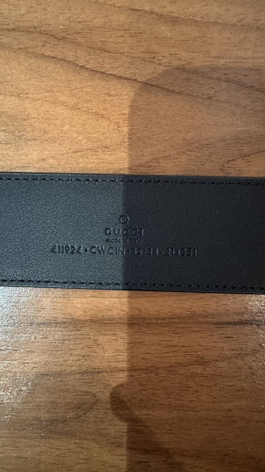 Gucci GUCCI SIGNATURE LEATHER BELT Size 32 - 2 Thumbnail
