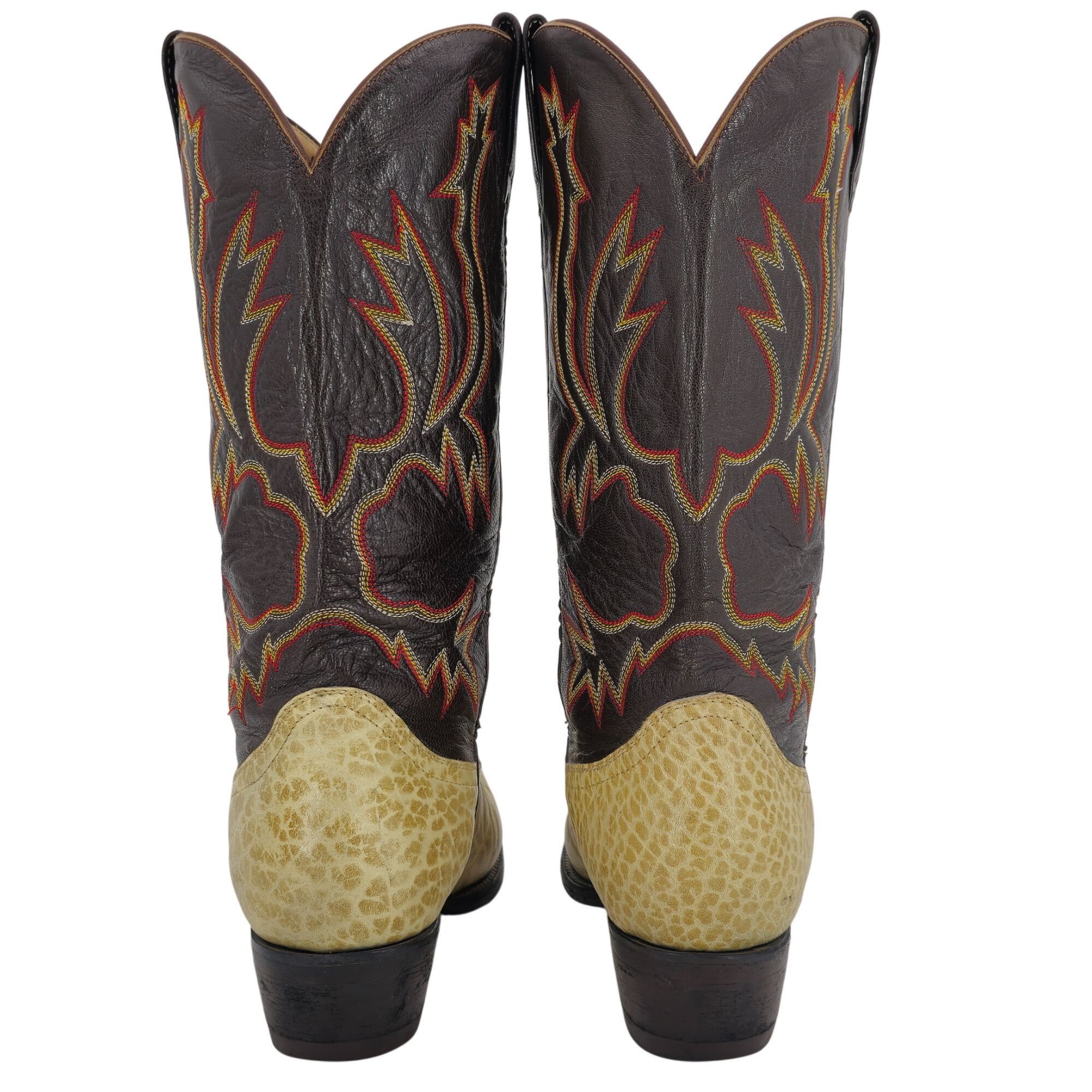 Other Bull Rider Men 9.5 Unique Color Golden Yellow Brown Leather Size US 9.5 / EU 42-43 - 6 Thumbnail